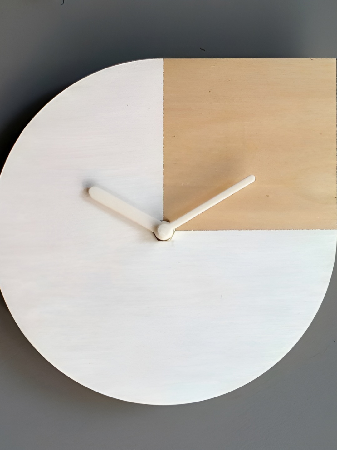 QEZNEF White & Brown Colourblocked Geometric Analogue Wooden Wall Clock Without Glass
QEZNEF White & Brown Colourblocked Geometric Analogue Wooden Wall Clock Without Glass