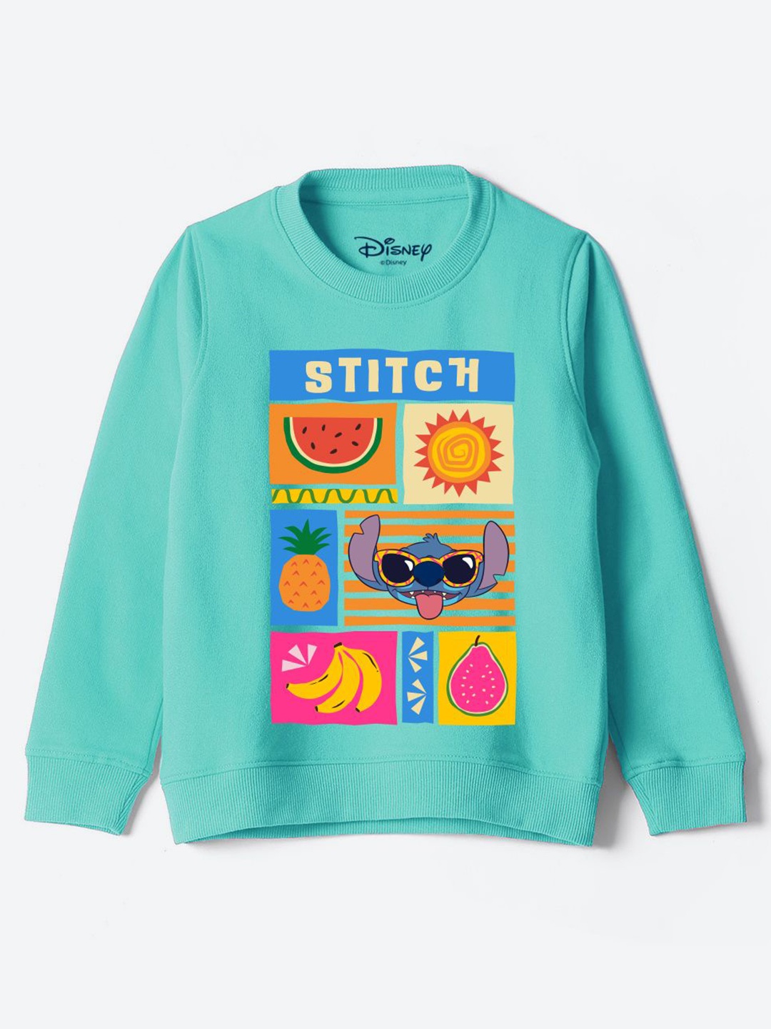 YK Disney Girls Graphic Printed Round Neck Cotton Pullover Sweatshirt, Turquoise blue
YK Disney Girls Graphic Printed Round Neck Cotton Pullover Sweatshirt, Turquoise blue