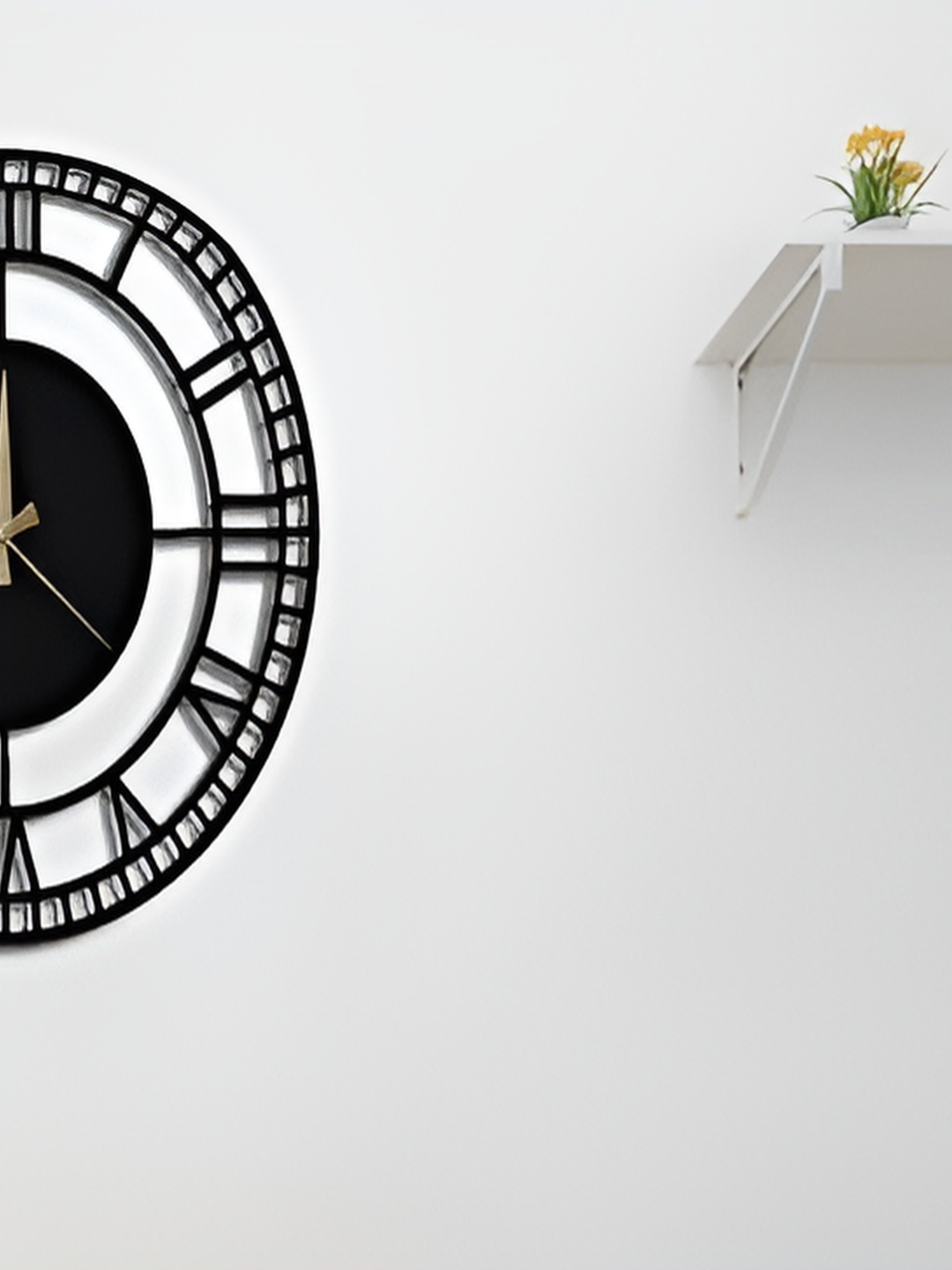 QEZNEF Black and GoldToned Textured Round Shaped Wooden Analogue Contemporary Wall Clock
QEZNEF Black and GoldToned Textured Round Shaped Wooden Analogue Contemporary Wall Clock