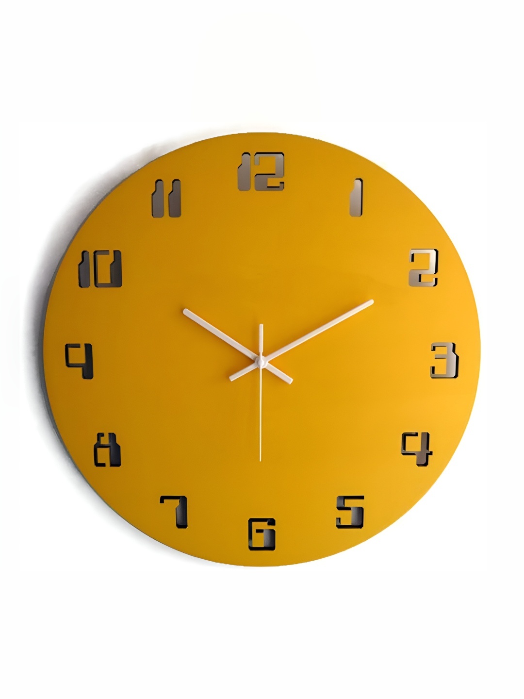 QEZNEF Yellow and White Textured Round Shaped Wooden Analogue Contemporary Wall Clock
QEZNEF Yellow and White Textured Round Shaped Wooden Analogue Contemporary Wall Clock