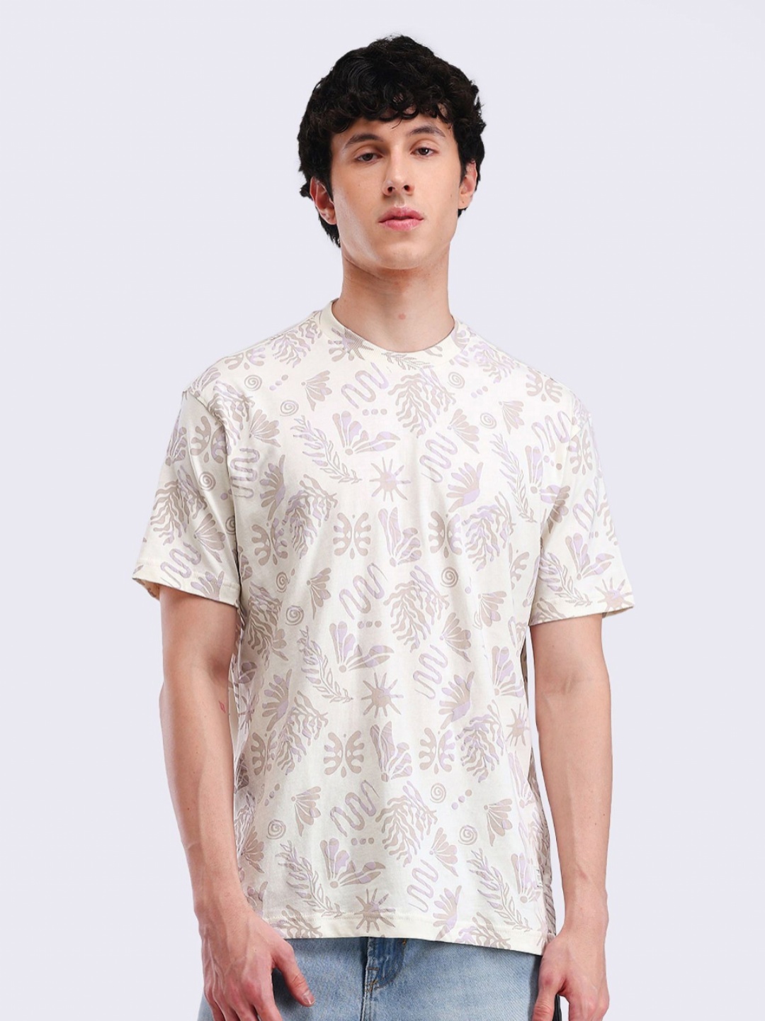 Flying Machine Men Conversational Printed Round Neck Cotton Relaxed Fit T-shirt, White
Flying Machine Men Conversational Printed Round Neck Cotton Relaxed Fit T-shirt, White