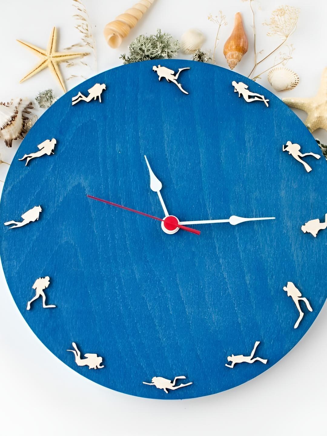 QEZNEF Blue Printed Round Contemporary Analogue Wooden Wall Clock Without Glass
QEZNEF Blue Printed Round Contemporary Analogue Wooden Wall Clock Without Glass