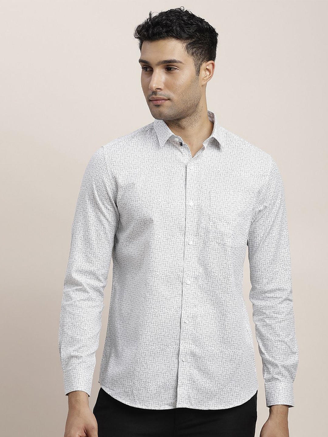 Turtle Men Classic Spread Collar Micro Ditsy Printed Cotton Slim Fit Formal Shirt, Grey
Turtle Men Classic Spread Collar Micro Ditsy Printed Cotton Slim Fit Formal Shirt, Grey