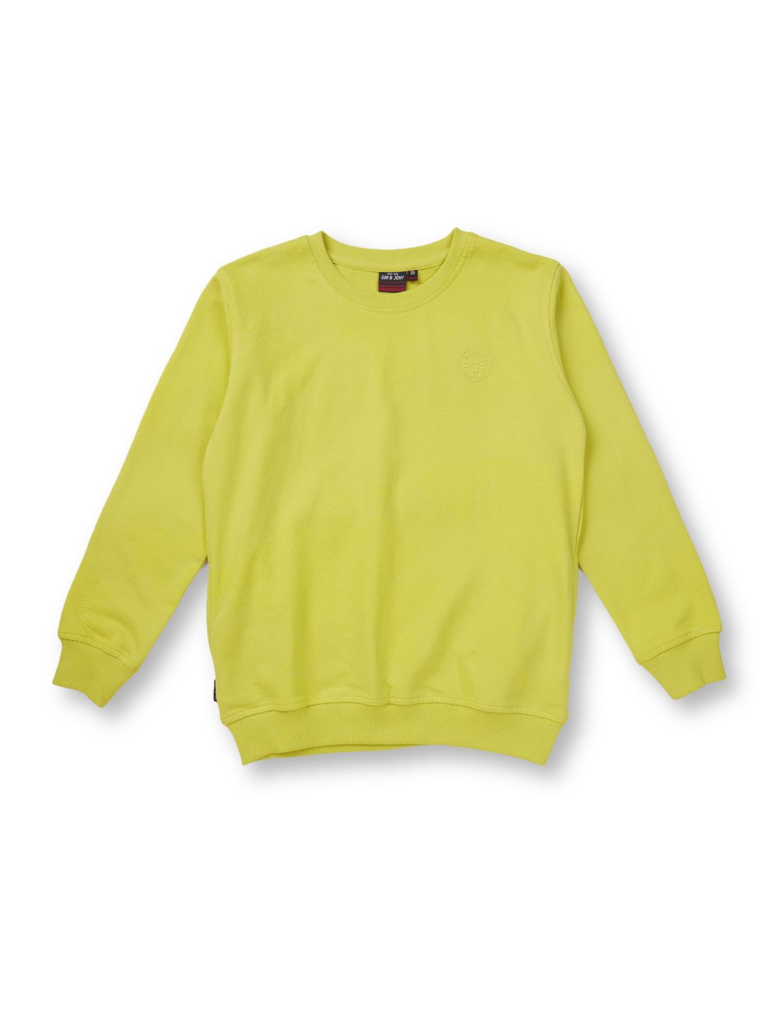 Gini and Jony Boys Abstract Printed Round Neck Cotton Pullover Sweatshirt, Lime green
Gini and Jony Boys Abstract Printed Round Neck Cotton Pullover Sweatshirt, Lime green