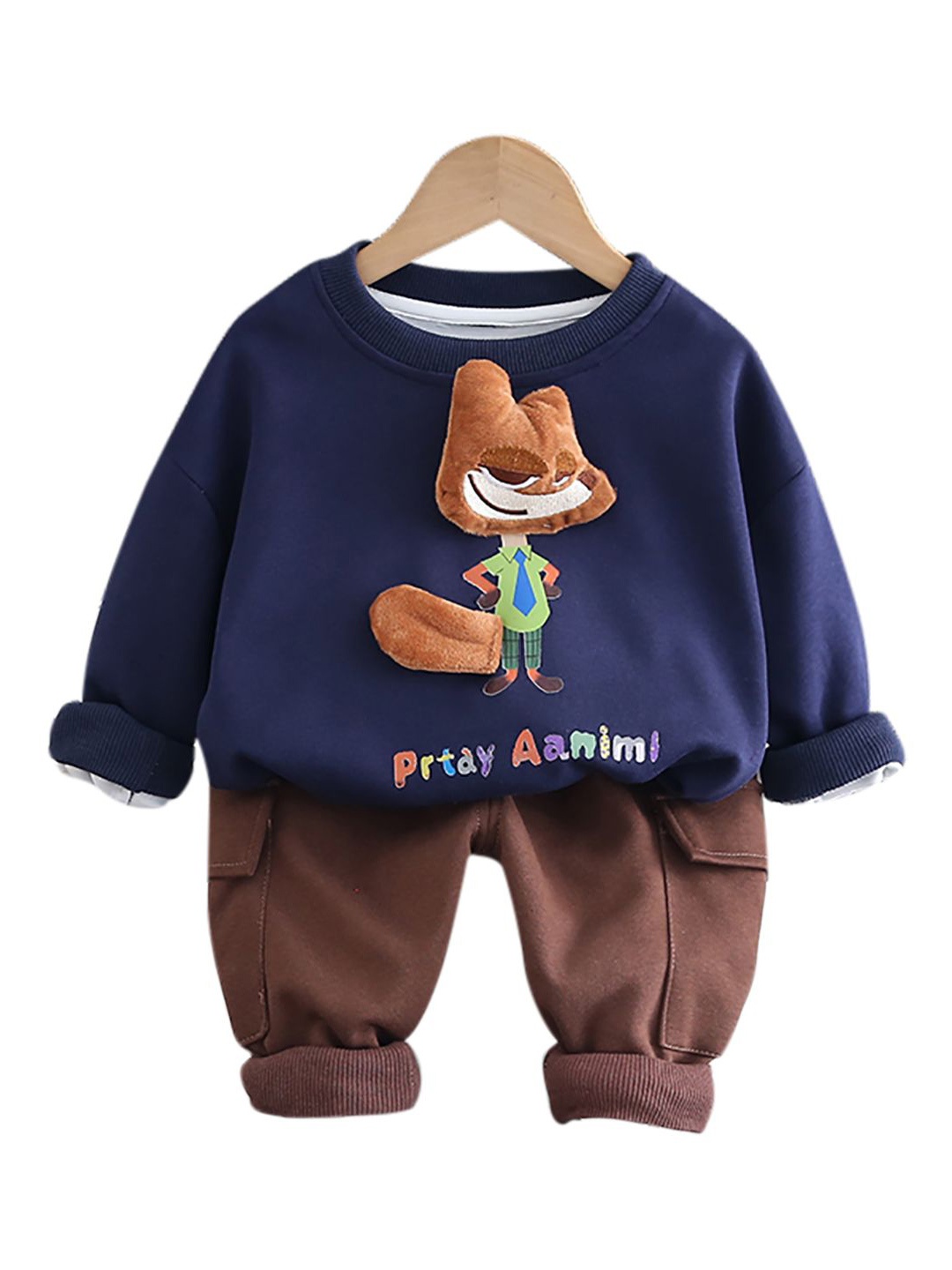 StyleCast x Revolte Kids Printed Pure Cotton T-shirt with Trousers, Navy blue
StyleCast x Revolte Kids Printed Pure Cotton T-shirt with Trousers, Navy blue