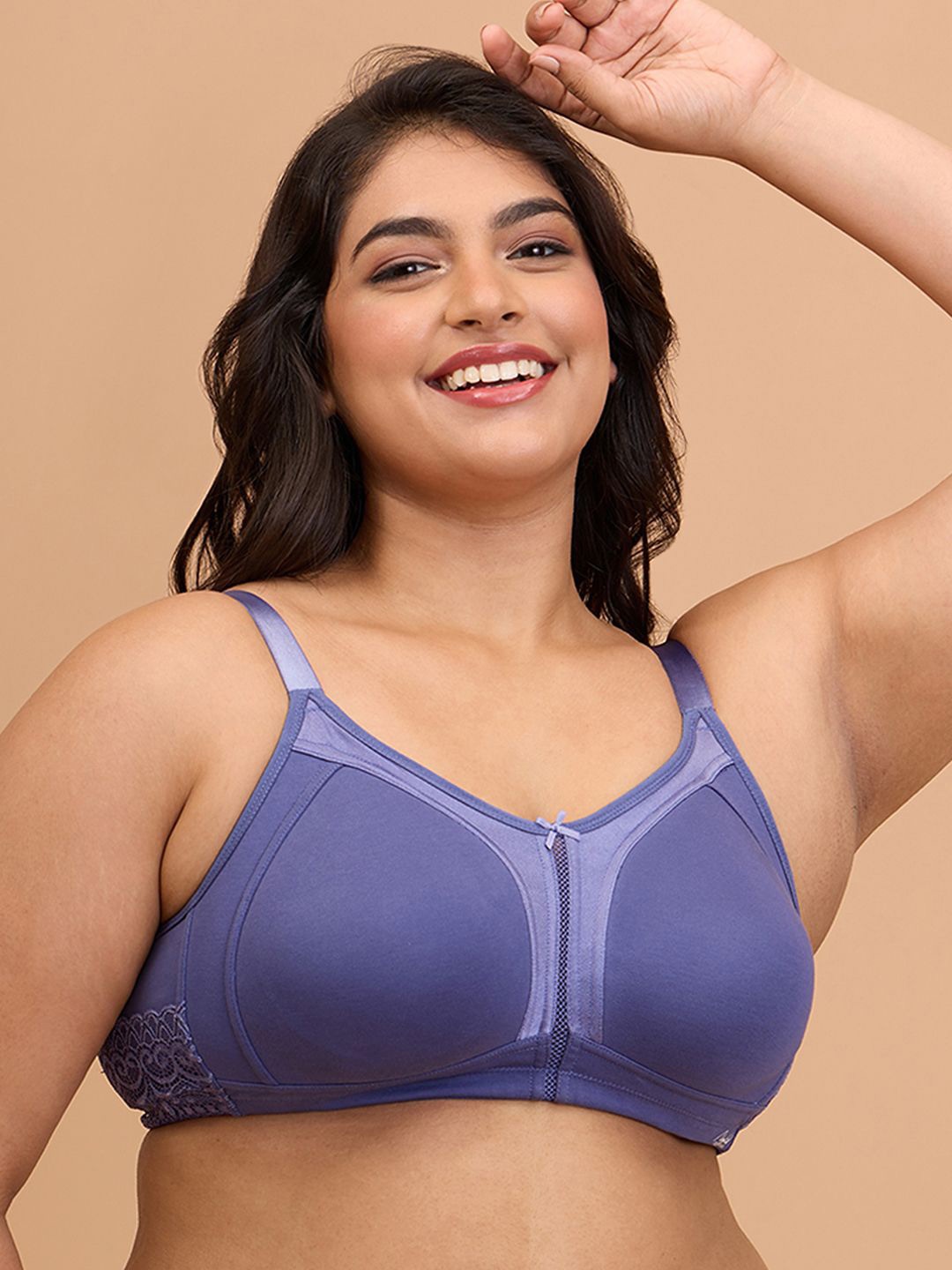 Nykd By Nykaa Everyday Cotton M-Frame Bounce Control Non-Padded Non-Wired Bra NYB101, Purple
Nykd By Nykaa Everyday Cotton M-Frame Bounce Control Non-Padded Non-Wired Bra NYB101, Purple