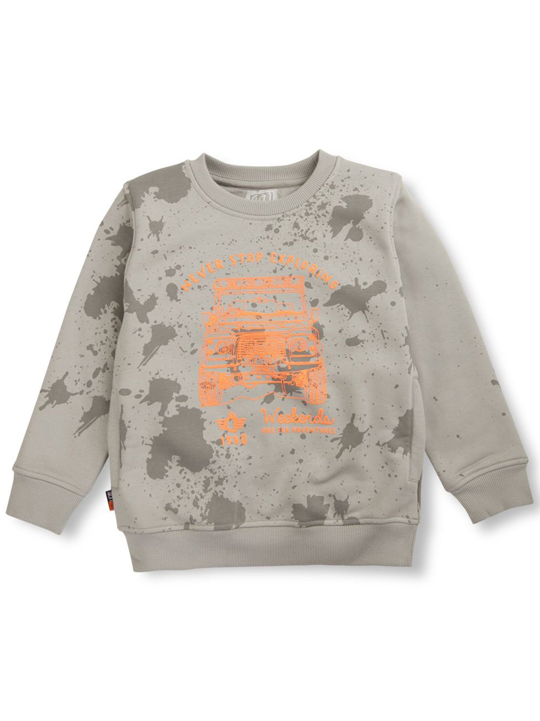 Gini and Jony Boys Graphic Printed Round Neck Cotton Pullover Sweatshirt, Grey
Gini and Jony Boys Graphic Printed Round Neck Cotton Pullover Sweatshirt, Grey