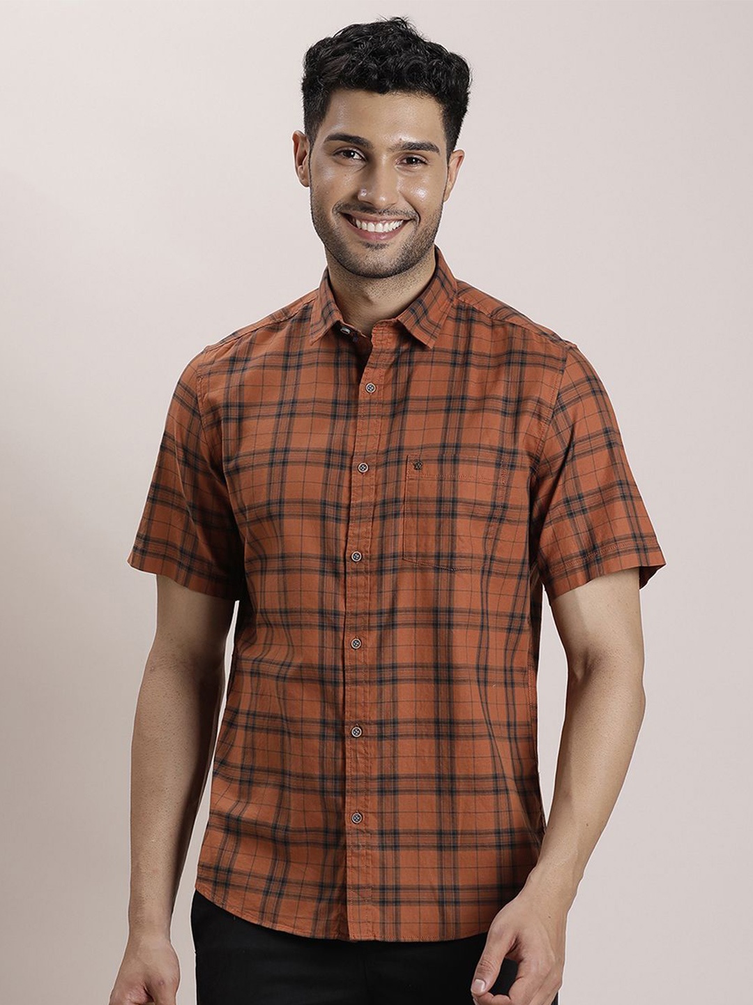 Turtle Men Relaxed Spread Collar Tartan Checked Cotton Slim Fit Casual Shirt, Yellow
Turtle Men Relaxed Spread Collar Tartan Checked Cotton Slim Fit Casual Shirt, Yellow