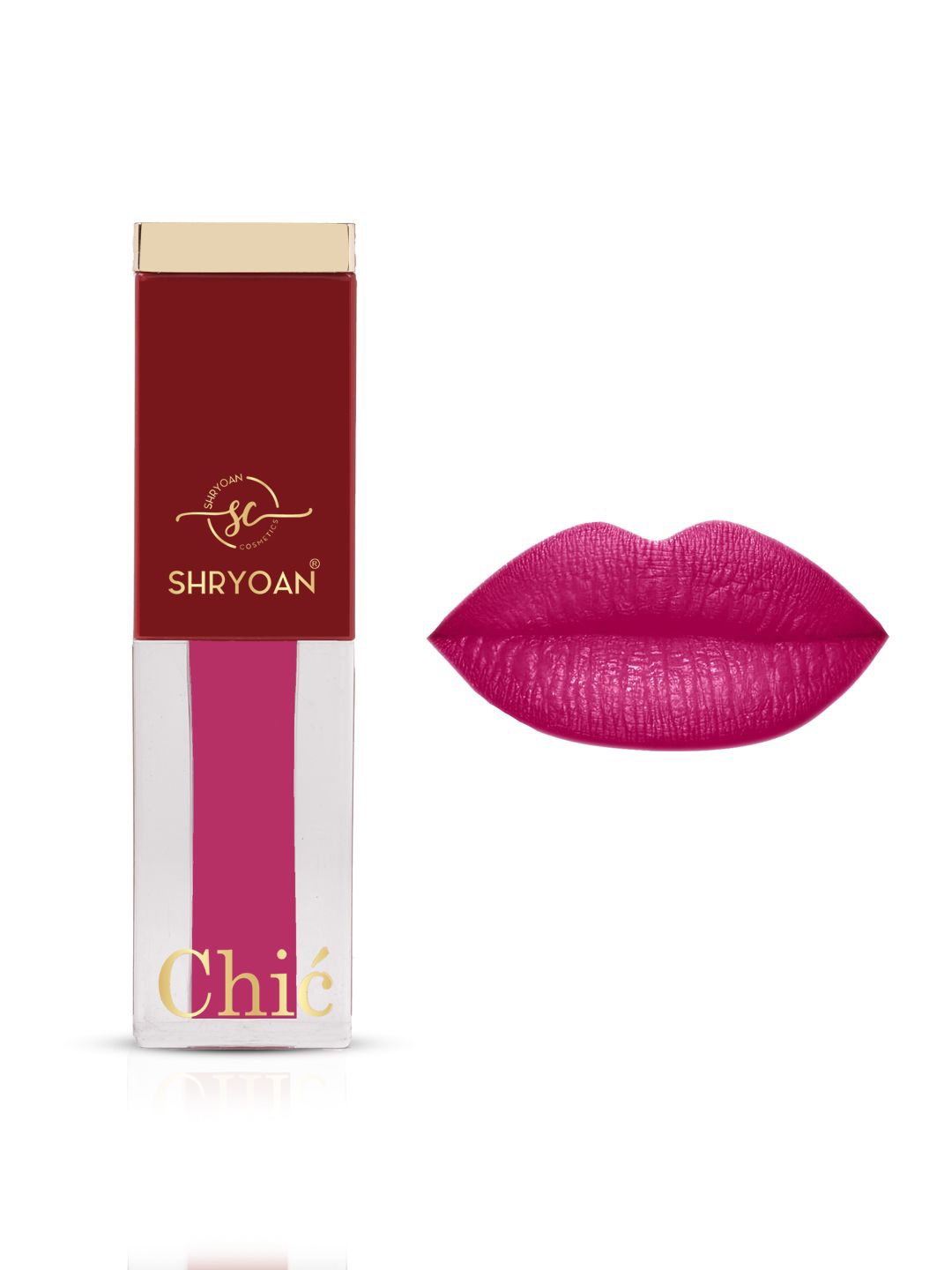 SHRYOAN Chic Velvet Water Proof Matte Liquid Lipstick - 3.5g - Rouge Tulip-19, Magenta
SHRYOAN Chic Velvet Water Proof Matte Liquid Lipstick - 3.5g - Rouge Tulip-19, Magenta