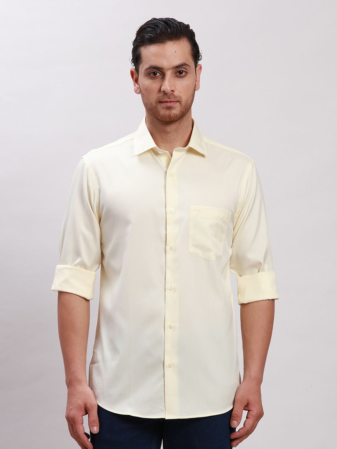 ColorPlus Men Spread Collar Solid Cotton Tailored Fit Casual Shirt, Yellow
ColorPlus Men Spread Collar Solid Cotton Tailored Fit Casual Shirt, Yellow