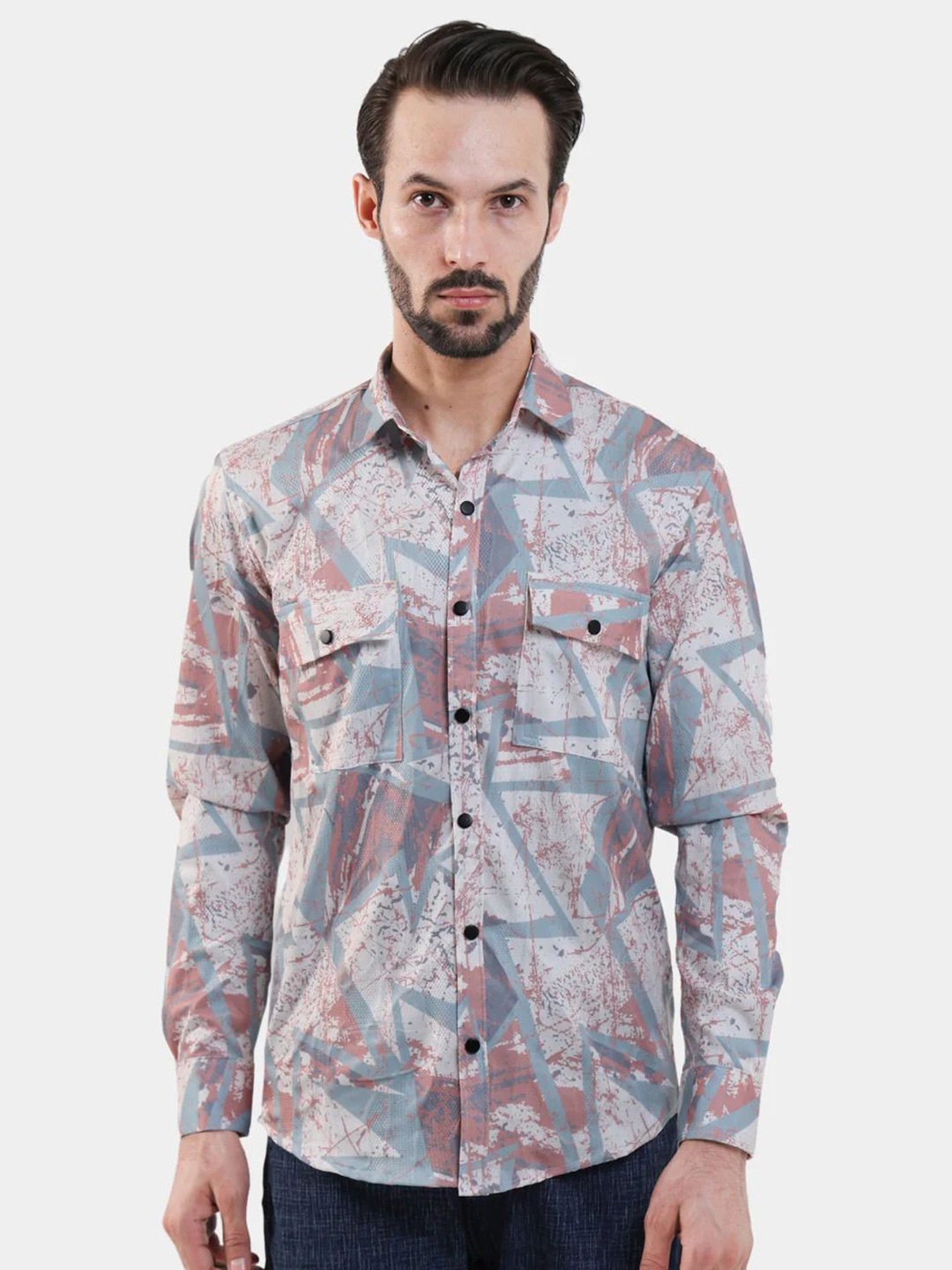 BOTABOCHI Men Classic Spread Collar Abstract Printed Cotton Slim Fit Party Shirt, Grey
BOTABOCHI Men Classic Spread Collar Abstract Printed Cotton Slim Fit Party Shirt, Grey
