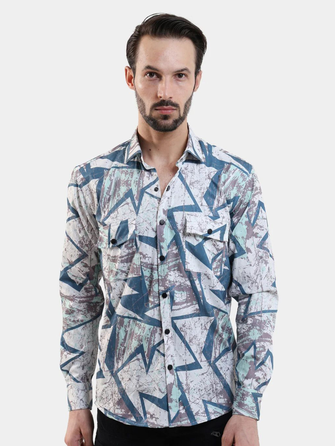 BOTABOCHI Men Classic Spread Collar Abstract Printed Cotton Slim Fit Party Shirt, Grey
BOTABOCHI Men Classic Spread Collar Abstract Printed Cotton Slim Fit Party Shirt, Grey