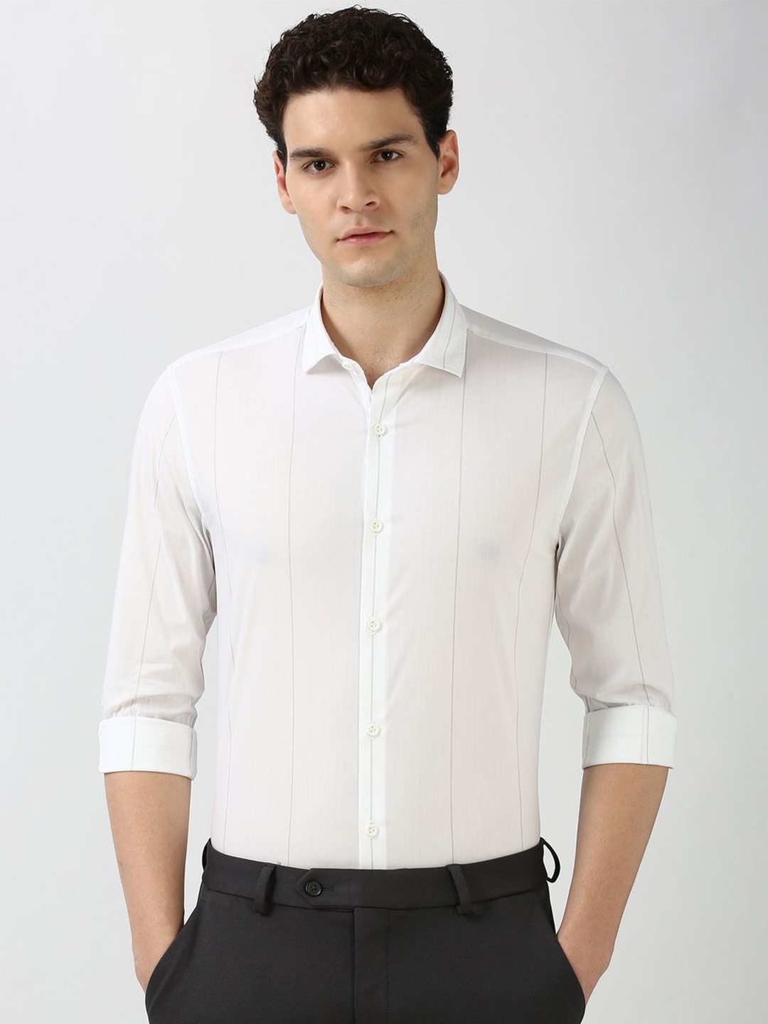 Peter England Men Super Spread Collar Windowpane Checked Cotton Slim Fit Formal Shirt, White
Peter England Men Super Spread Collar Windowpane Checked Cotton Slim Fit Formal Shirt, White