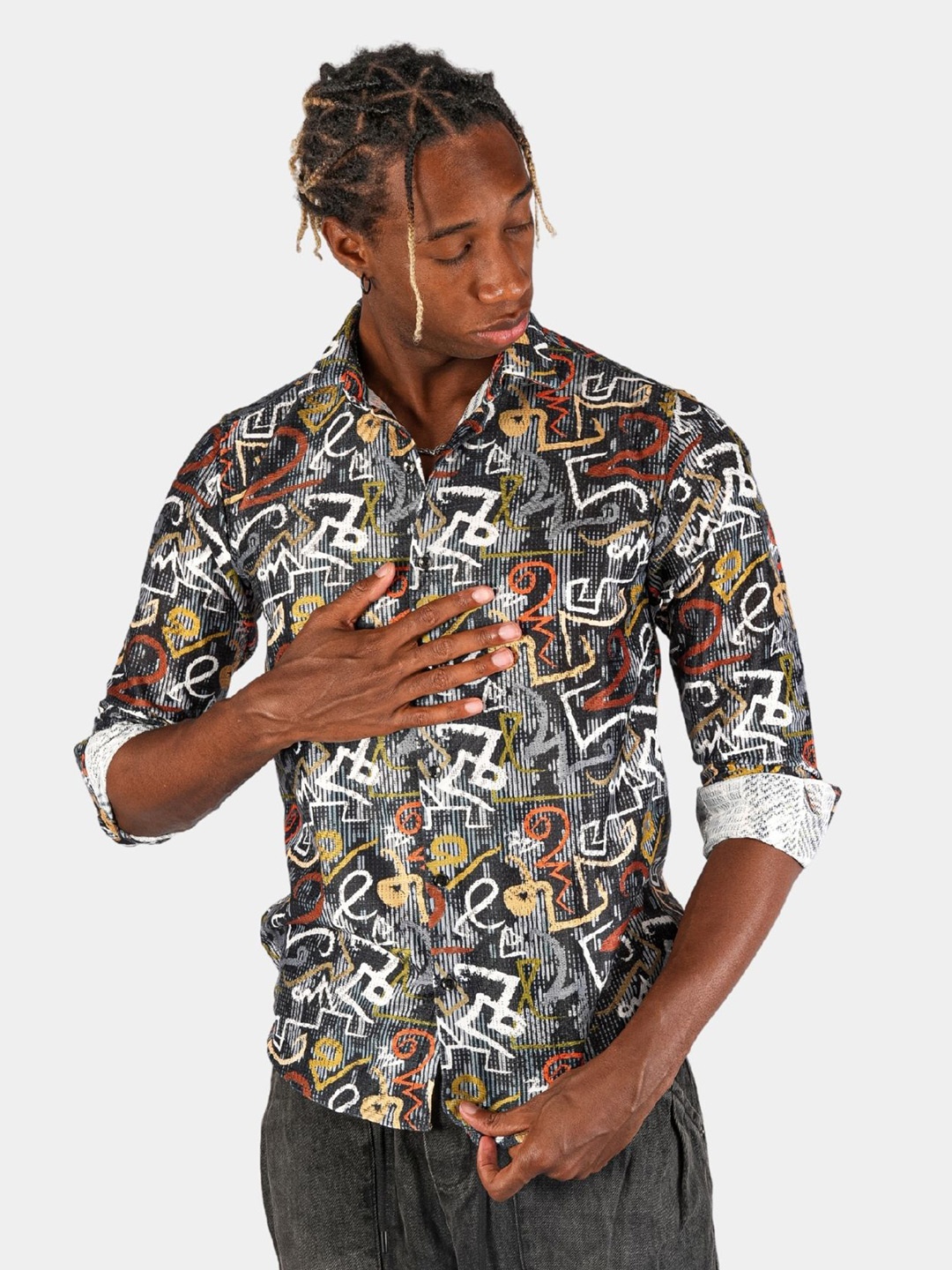 BOTABOCHI Men Classic Spread Collar Abstract Printed Cotton Slim Fit Casual Shirt, Brown
BOTABOCHI Men Classic Spread Collar Abstract Printed Cotton Slim Fit Casual Shirt, Brown