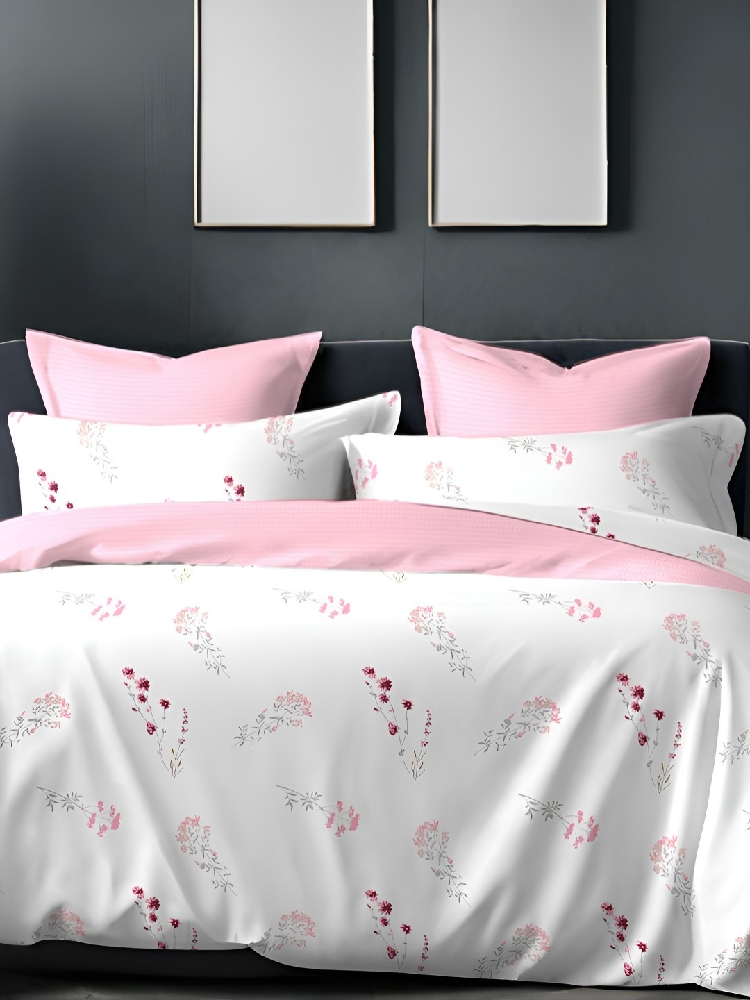 Sleeping Owls- because your sleep matters White & Pink Floral 144 TC Queen Bedsheet with 2 Pillow Covers
Sleeping Owls- because your sleep matters White & Pink Floral 144 TC Queen Bedsheet with 2 Pillow Covers