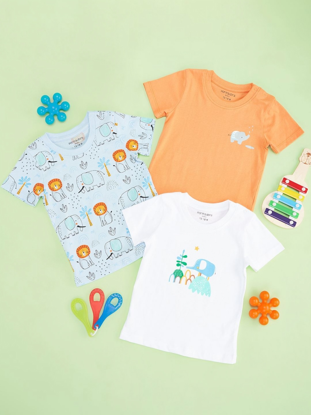 Pantaloons Baby Boys Pack Of 3 Conversational Printed Round Neck Cotton T-shirts, Orange
Pantaloons Baby Boys Pack Of 3 Conversational Printed Round Neck Cotton T-shirts, Orange