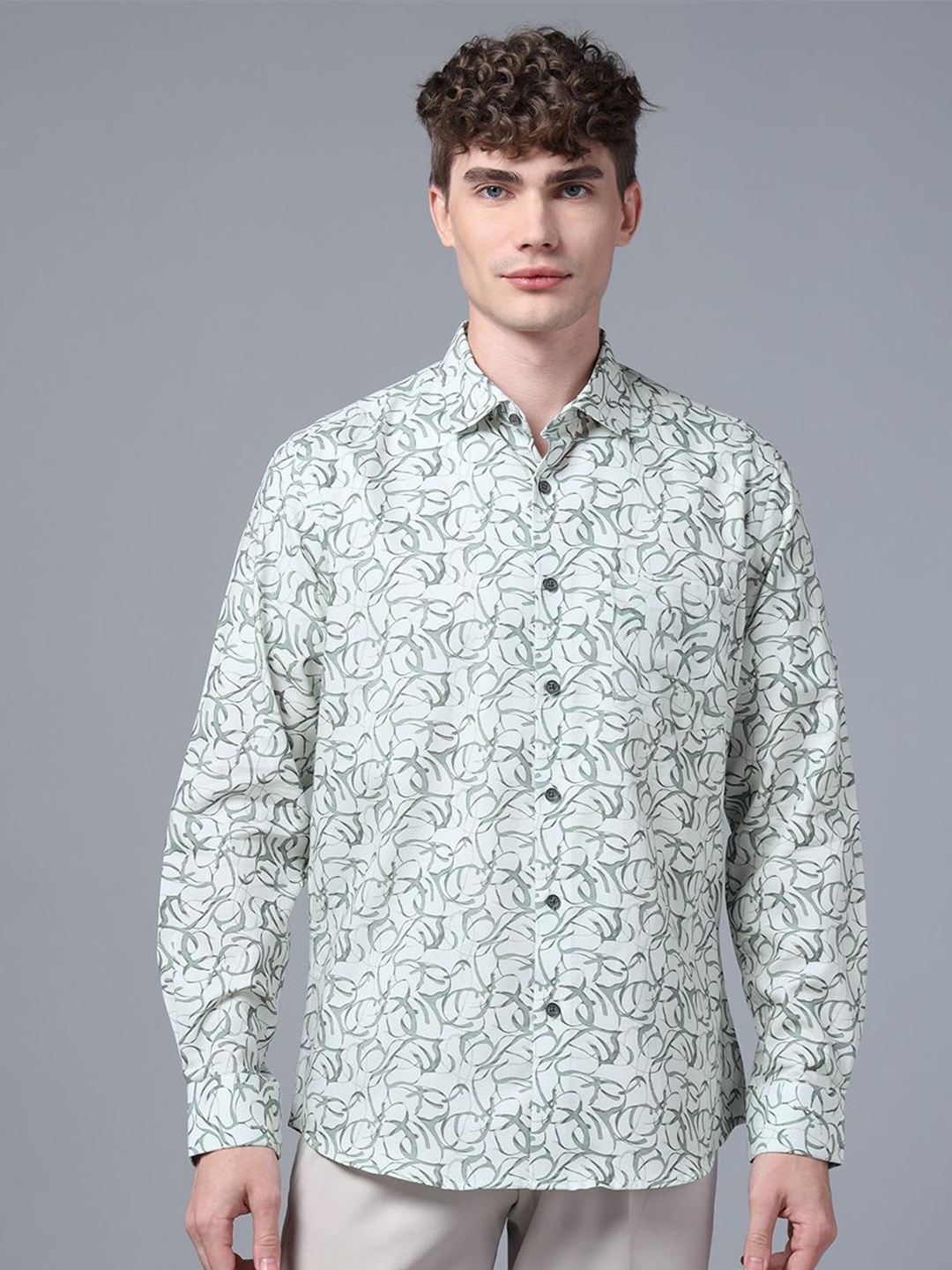DON VINO Men Comfort Spread Collar Abstract Printed Cotton Slim Fit Party Shirt, White
DON VINO Men Comfort Spread Collar Abstract Printed Cotton Slim Fit Party Shirt, White