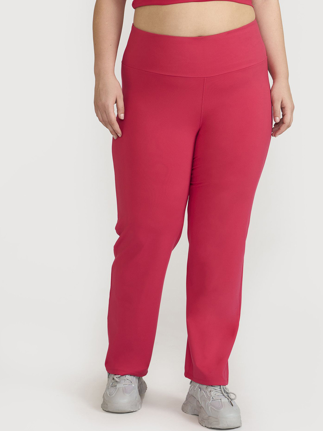 Hunnit Women High Waisted Dry Fit Stretchable Straight Pants, Pink
Hunnit Women High Waisted Dry Fit Stretchable Straight Pants, Pink