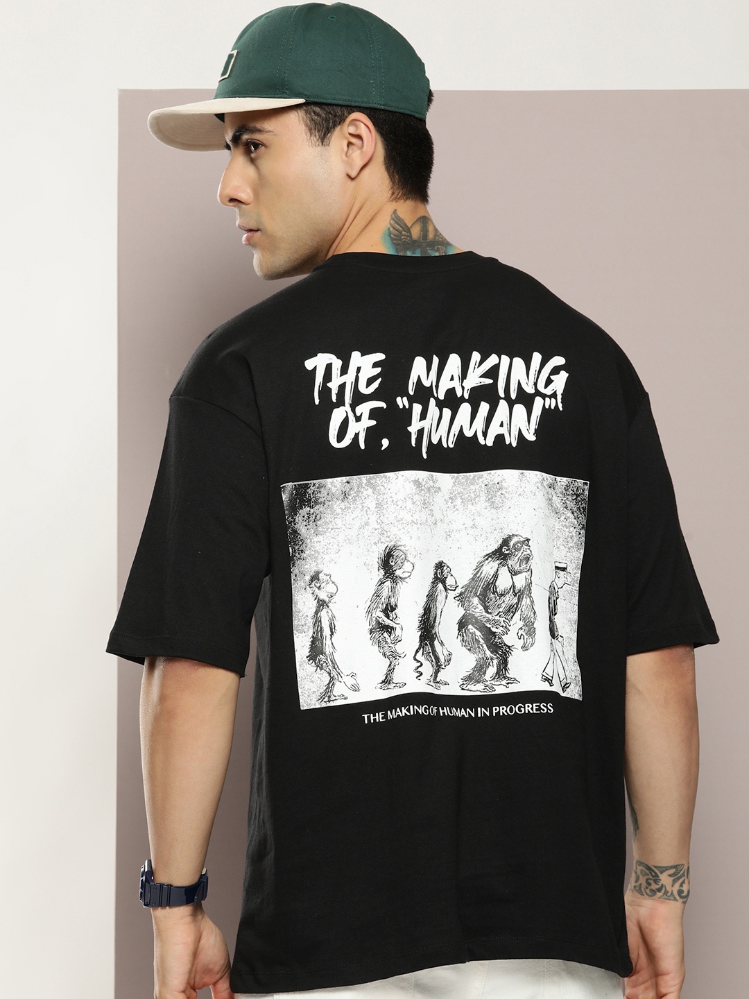 Kook N Keech Graphic Printed Drop-Shoulder Sleeves Oversized Pure Cotton T-shirt, Black
Kook N Keech Graphic Printed Drop-Shoulder Sleeves Oversized Pure Cotton T-shirt, Black