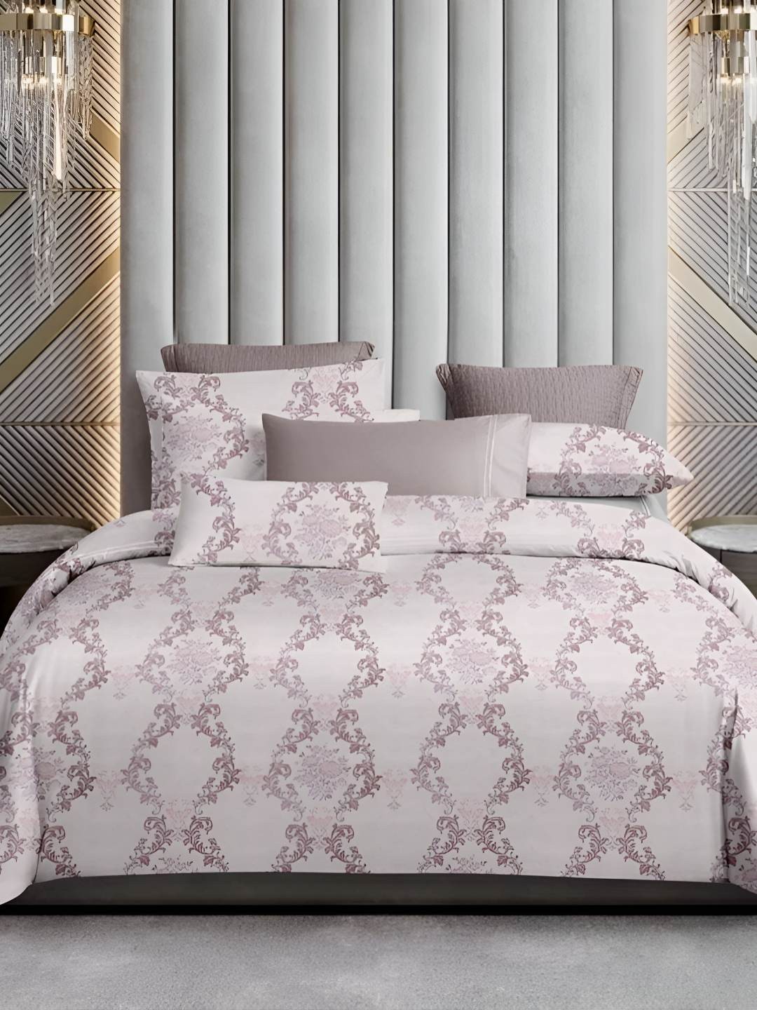 Sleeping Owls- because your sleep matters White & Purple Floral 400 TC King Bedsheet with 2 Pillow Covers
Sleeping Owls- because your sleep matters White & Purple Floral 400 TC King Bedsheet with 2 Pillow Covers