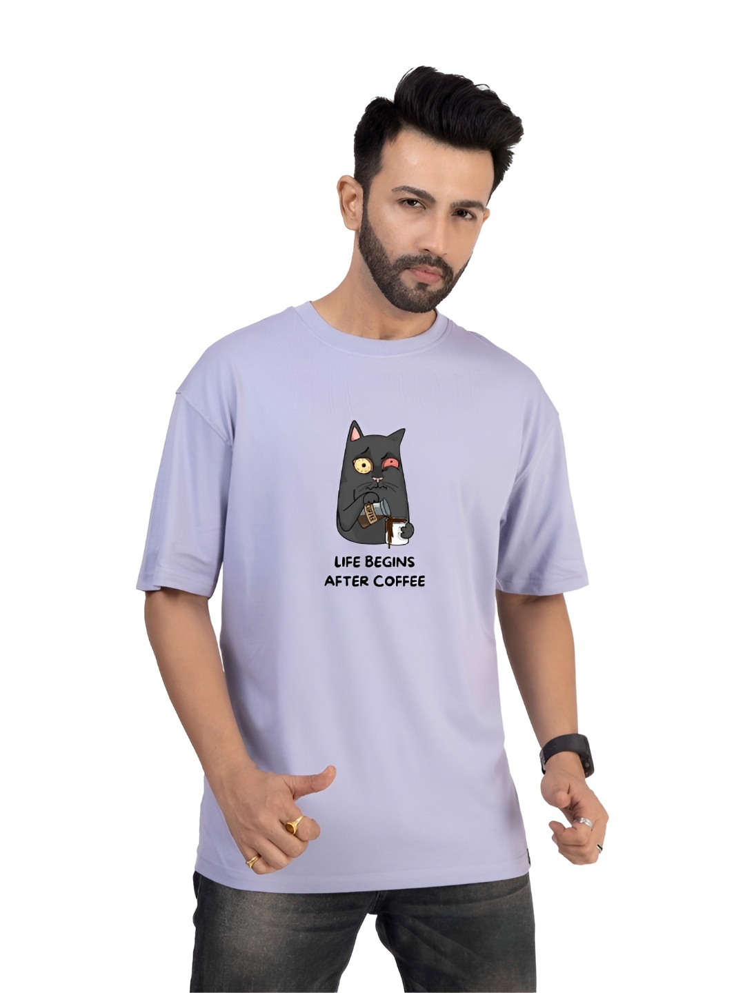 TBS- THE BARGAIN STREET Men Bio Finish Graphic Printed Round Neck Cotton Oversized T-shirt, Purple
TBS- THE BARGAIN STREET Men Bio Finish Graphic Printed Round Neck Cotton Oversized T-shirt, Purple