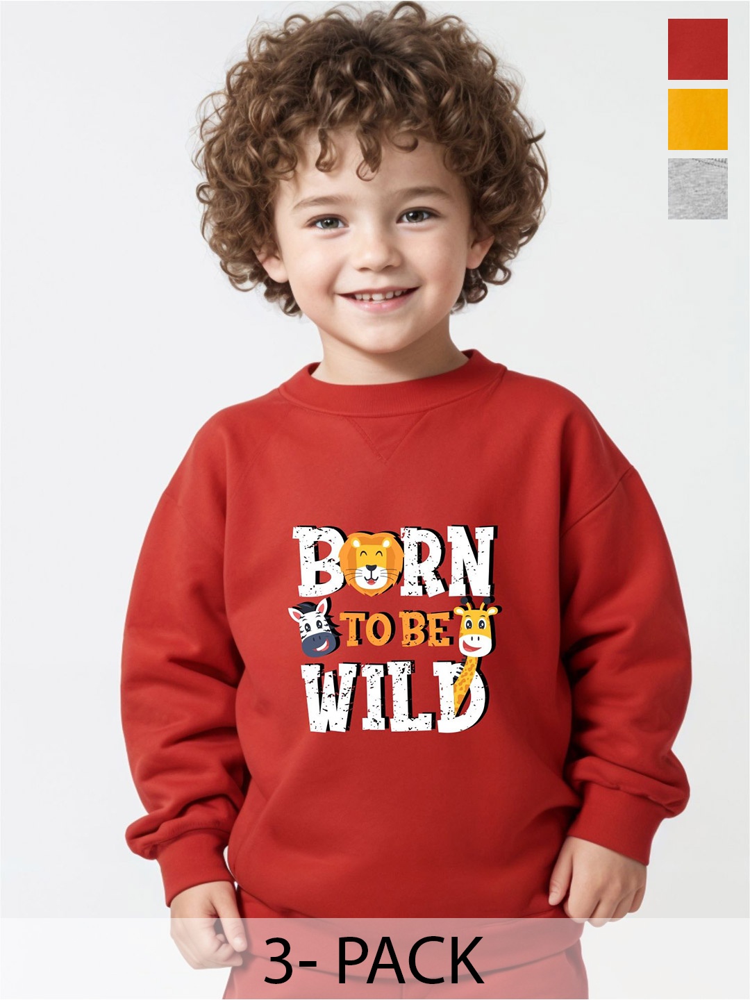x2o Unisex Kids Pack Of 3 Typography Printed Round Neck Cotton Pullover Sweatshirts, Grey
x2o Unisex Kids Pack Of 3 Typography Printed Round Neck Cotton Pullover Sweatshirts, Grey