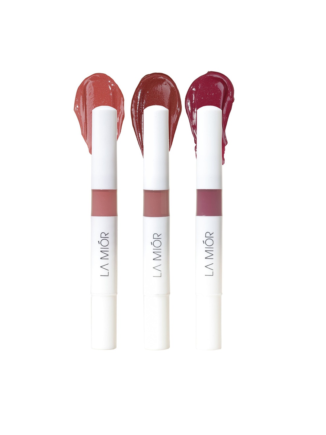 LAMIOR 3 Pcs Peptide Glaze Lip Balm-4 ml Shade-Choco Fudge, Plum Tart, Caramel Souffle, Blue
LAMIOR 3 Pcs Peptide Glaze Lip Balm-4 ml Shade-Choco Fudge, Plum Tart, Caramel Souffle, Blue