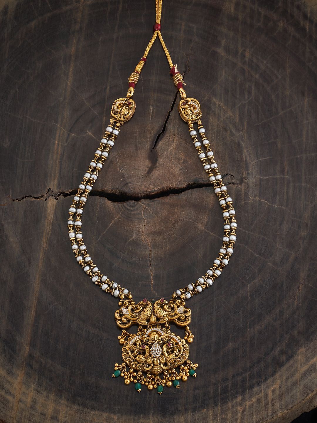 Kushal's Fashion Jewellery 92.5 Pure Silver Gold-Plated Stones Studded Temple Necklace
Kushal's Fashion Jewellery 92.5 Pure Silver Gold-Plated Stones Studded Temple Necklace