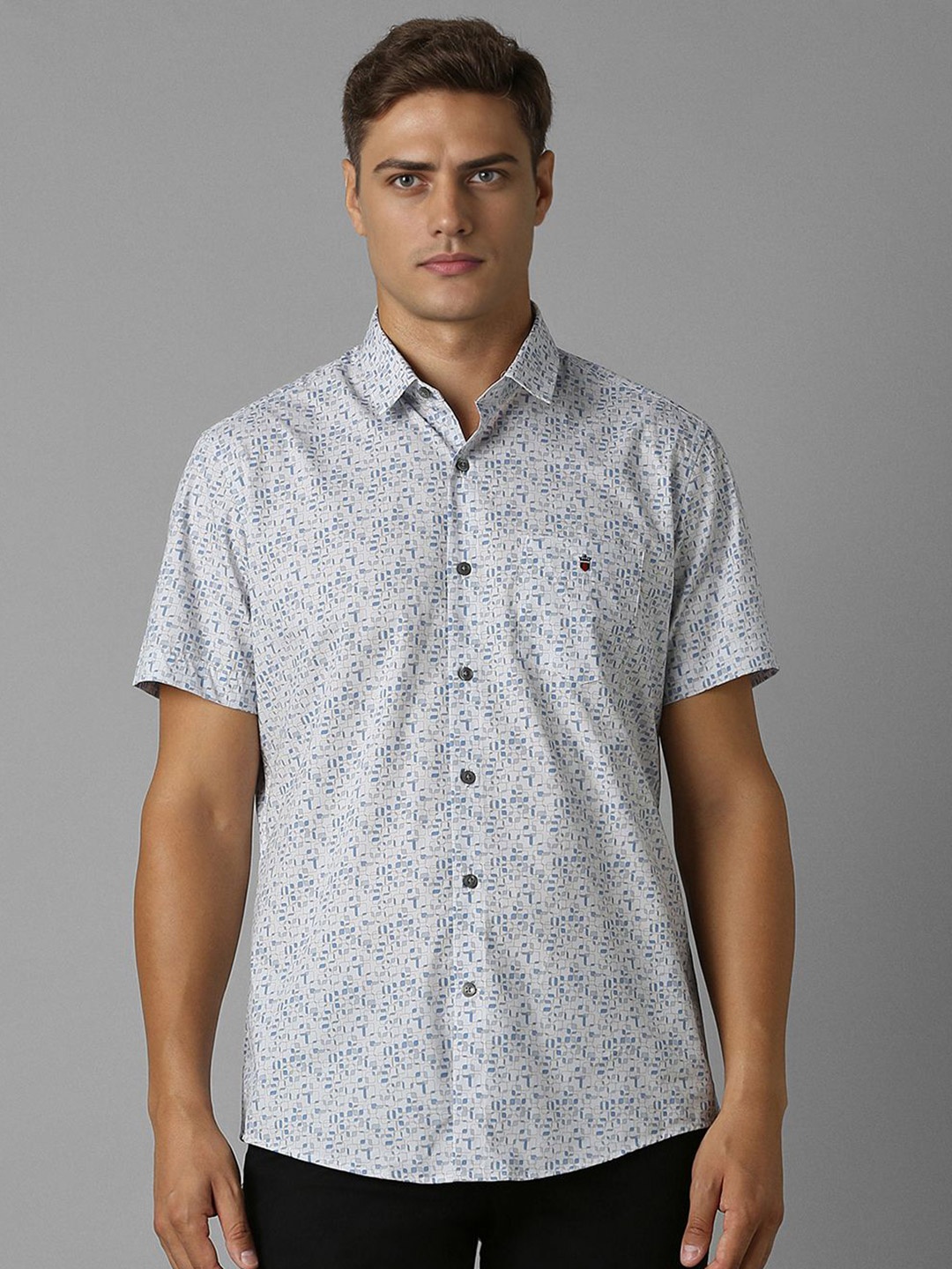 Louis Philippe Sport Men Spread Collar Micro Ditsy Printed Cotton Slim Fit Casual Shirt, White
Louis Philippe Sport Men Spread Collar Micro Ditsy Printed Cotton Slim Fit Casual Shirt, White
