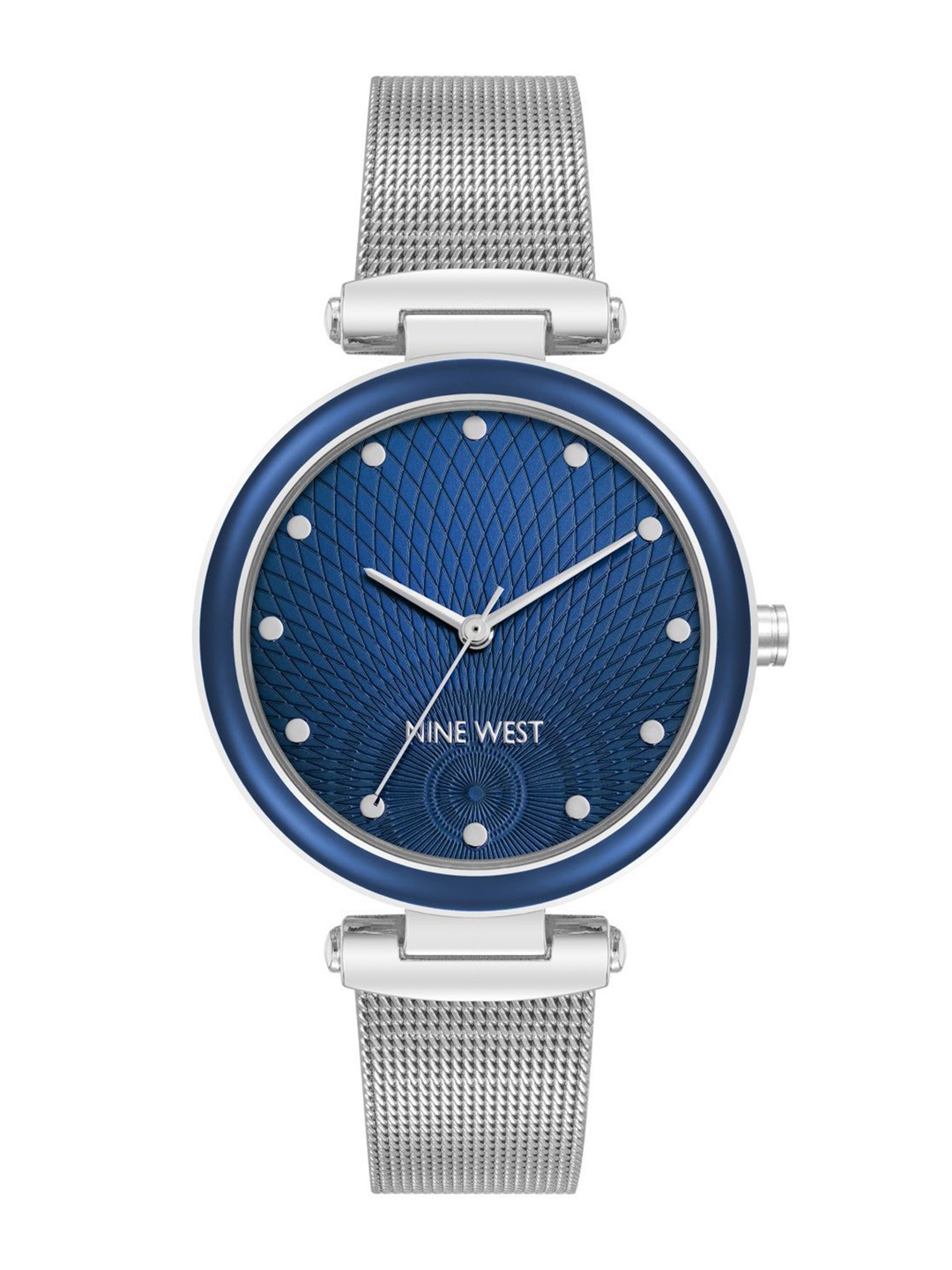 Nine West Women Dial & Stainless Steel Bracelet Style Straps Analogue Watch NW-2949NVSV, Blue
Nine West Women Dial & Stainless Steel Bracelet Style Straps Analogue Watch NW-2949NVSV, Blue
