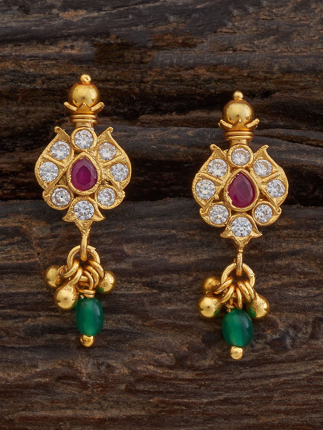 Kushal's Fashion Jewellery 92.5 Pure Silver Gold Plated Stone Studded Temple Drop Earrings
Kushal's Fashion Jewellery 92.5 Pure Silver Gold Plated Stone Studded Temple Drop Earrings