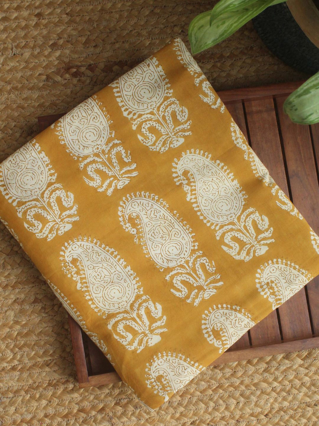 Weaves of Tradition Printed Pure Cotton Unstitched Dress Material, Mustard
Weaves of Tradition Printed Pure Cotton Unstitched Dress Material, Mustard