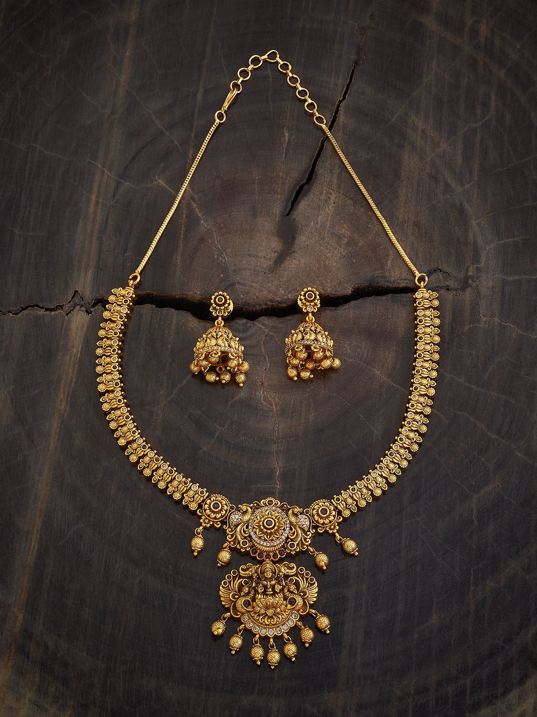 Kushal's Fashion Jewellery Ruby Gold-Plated Cubic Zirconia Stone Studded Jewellery Set
Kushal's Fashion Jewellery Ruby Gold-Plated Cubic Zirconia Stone Studded Jewellery Set