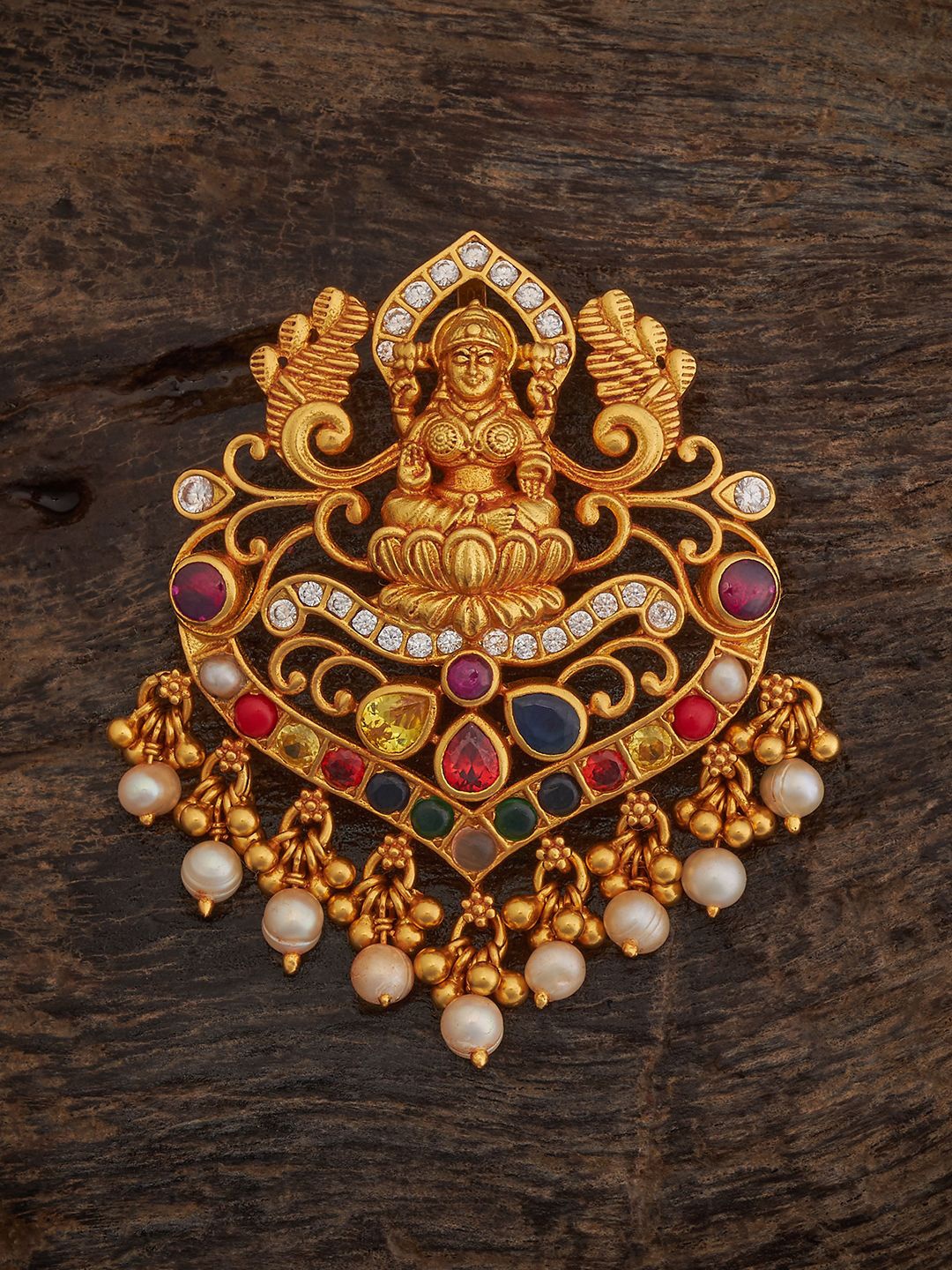 Kushal's Fashion Jewellery Gold-Plated 92.5 Pure Silver Cubic Zirconia Temple Pendants
Kushal's Fashion Jewellery Gold-Plated 92.5 Pure Silver Cubic Zirconia Temple Pendants