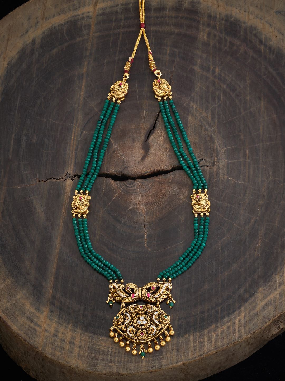 Kushal's Fashion Jewellery 92.5 Pure Silver Gold-Plated Stone Studded Temple Necklace
Kushal's Fashion Jewellery 92.5 Pure Silver Gold-Plated Stone Studded Temple Necklace