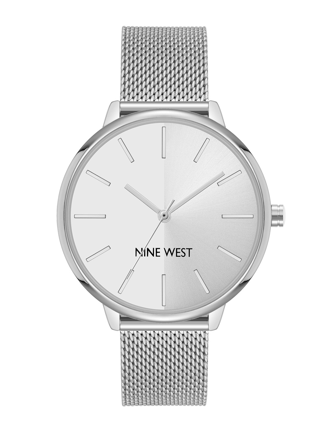 Nine West Women Dial & Stainless Steel Bracelet Style Straps Analogue Watch NW-1981SVSB, Silver
Nine West Women Dial & Stainless Steel Bracelet Style Straps Analogue Watch NW-1981SVSB, Silver