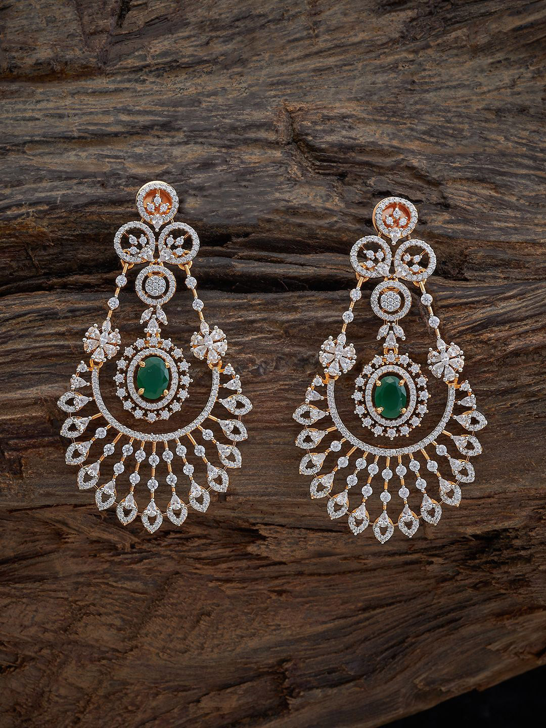 Kushal's Fashion Jewellery Rhodium-Plated Jewellery Classic Cubic Zirconia Drop Earrings, Green
Kushal's Fashion Jewellery Rhodium-Plated Jewellery Classic Cubic Zirconia Drop Earrings, Green