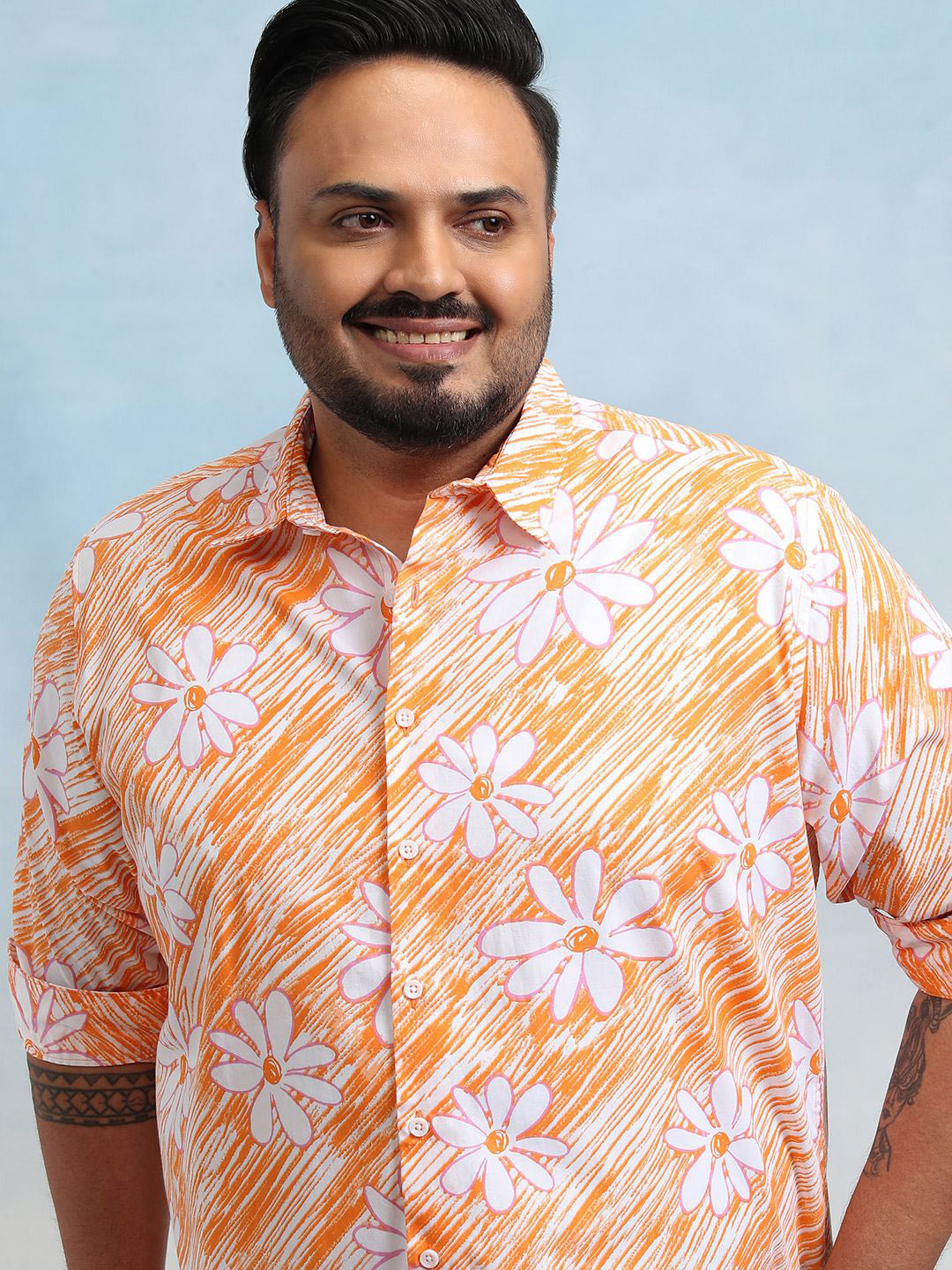 Highlander Men Plus Size Regular Fit Shirt, Orange
Highlander Men Plus Size Regular Fit Shirt, Orange