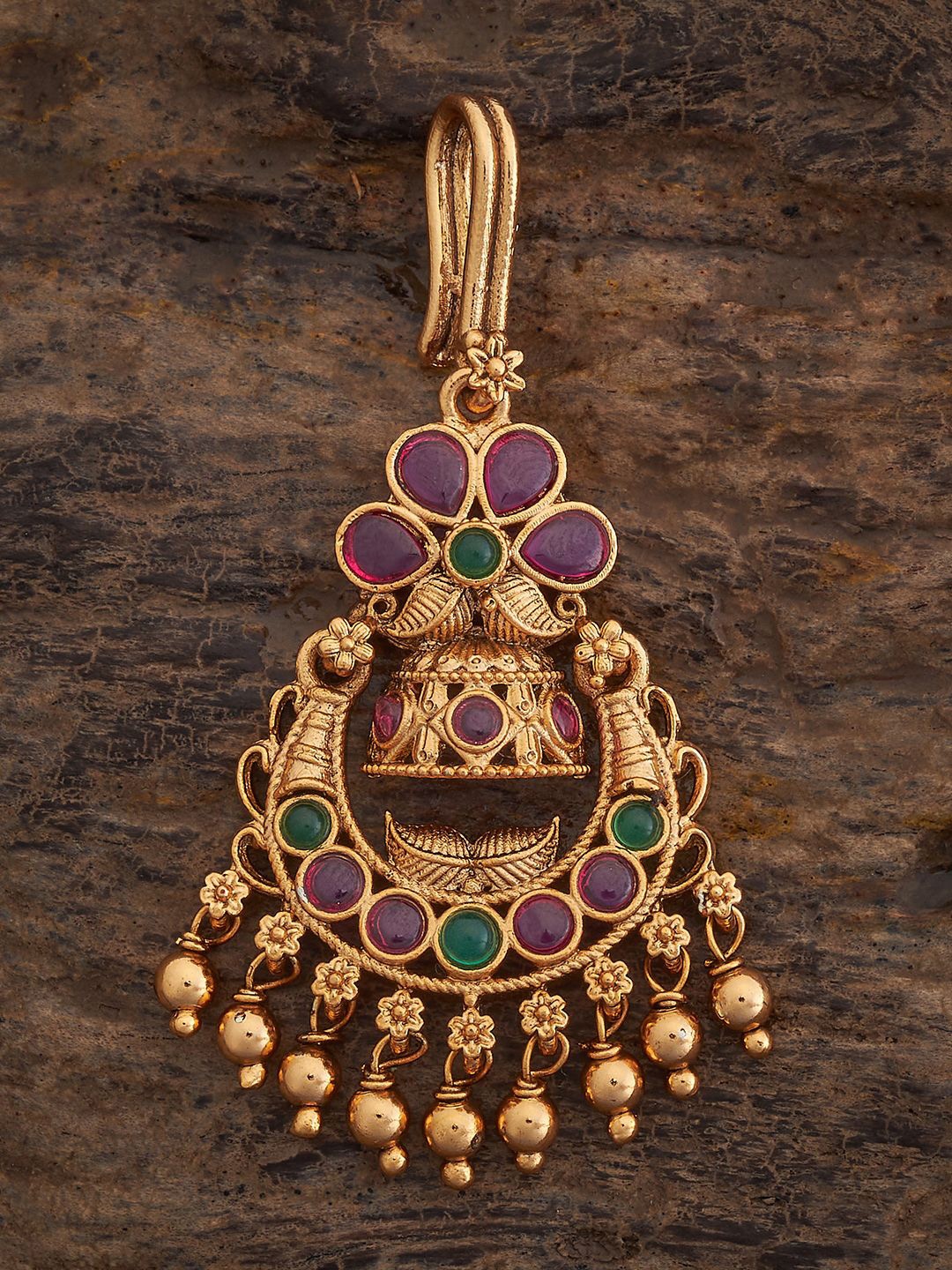 Kushal's Fashion Jewellery Gold-Plated Stone Studded Antique Maang Tikka Head Jewellery
Kushal's Fashion Jewellery Gold-Plated Stone Studded Antique Maang Tikka Head Jewellery