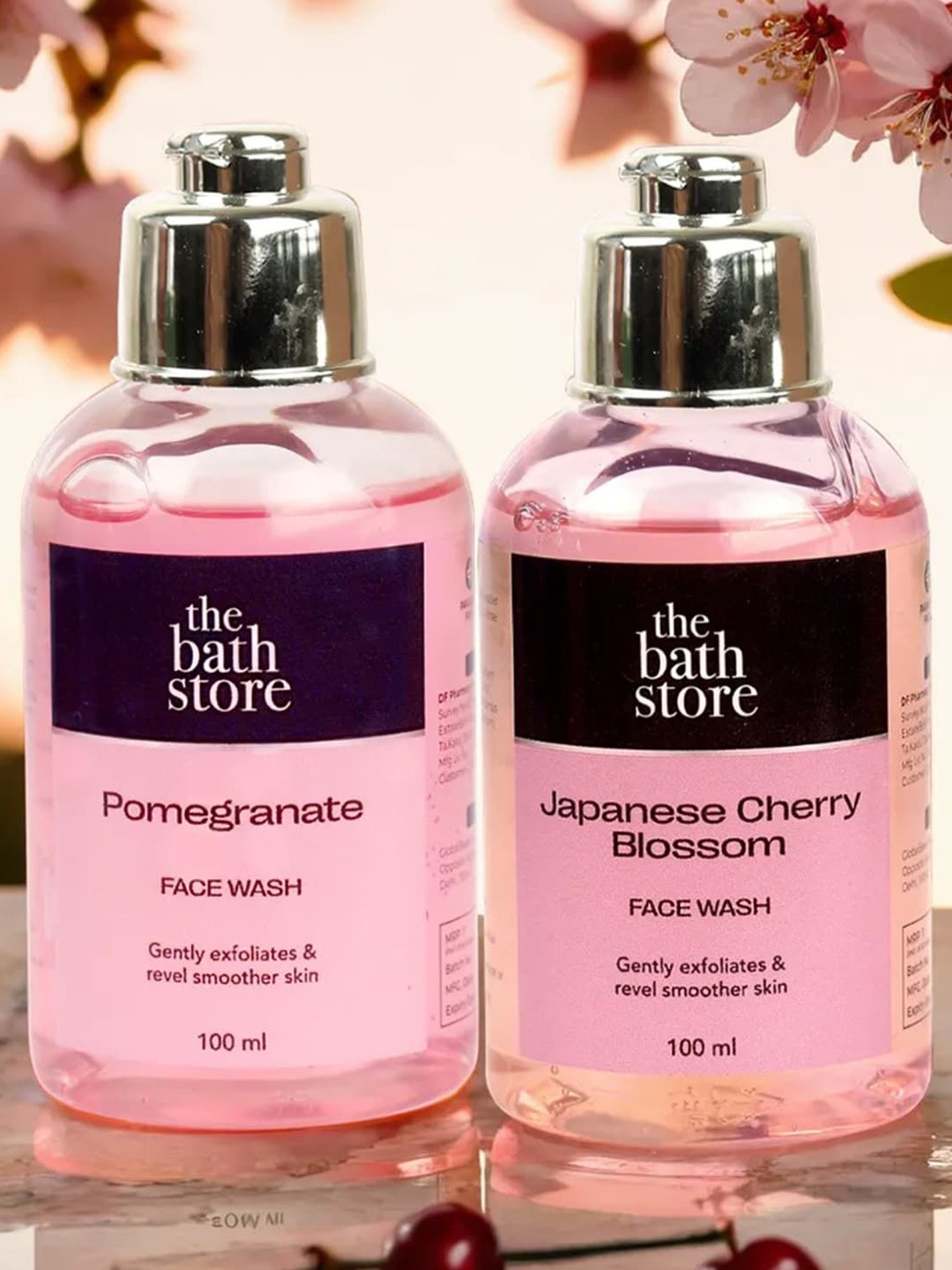 The Bath Store Set Of 2 Pomegranate & Japanese Cherry Blossom Face Wash- 100ml Each, Pink
The Bath Store Set Of 2 Pomegranate & Japanese Cherry Blossom Face Wash- 100ml Each, Pink