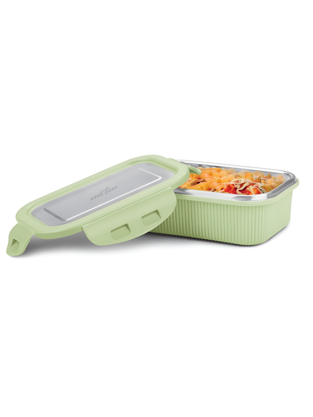 Milton Cool Touch Rectangular 400 Inner Stainless-Steel Container 380ml Green
Milton Cool Touch Rectangular 400 Inner Stainless-Steel Container 380ml Green