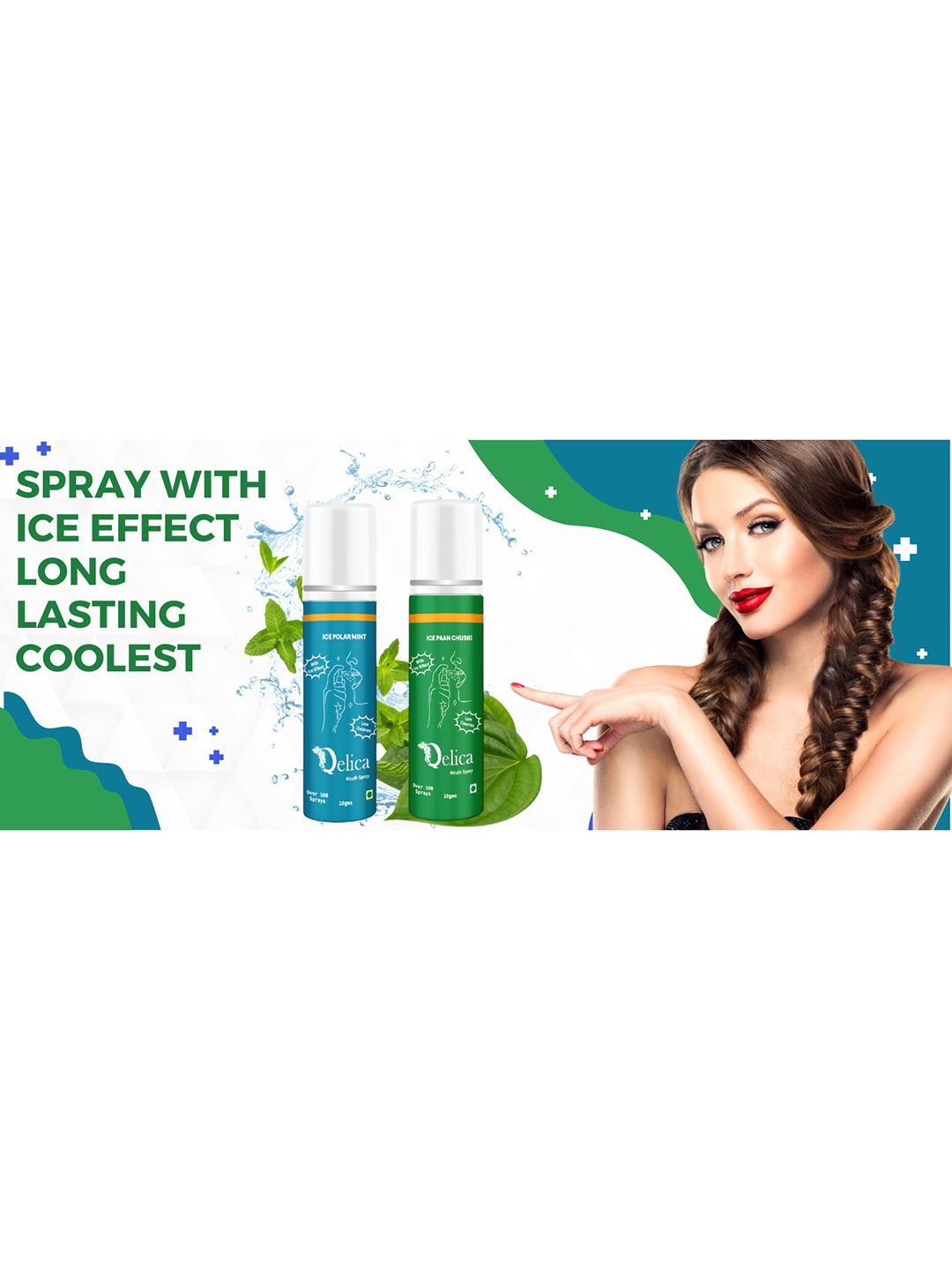 Qelica Set Of 2 Silver Elachi & Ice Paan Chuski Fresh Breath Spray-10g Each, Green
Qelica Set Of 2 Silver Elachi & Ice Paan Chuski Fresh Breath Spray-10g Each, Green