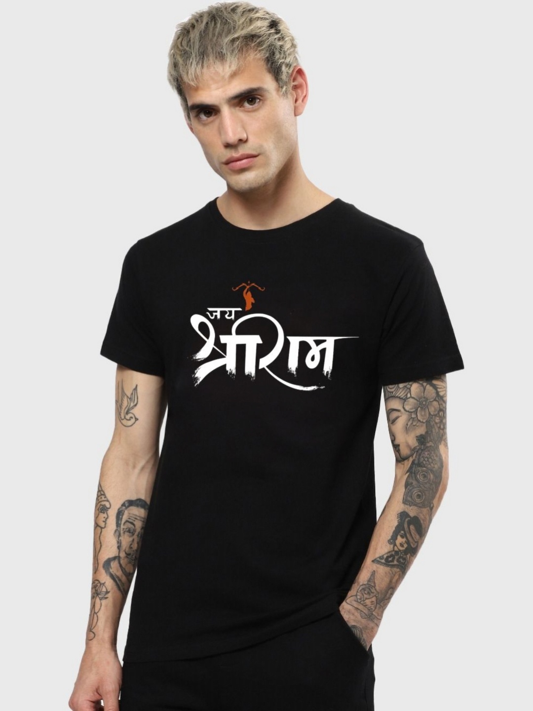 Sterio Pace Men Typography Printed Round Neck Cotton Relaxed Fit T-shirt, Black
Sterio Pace Men Typography Printed Round Neck Cotton Relaxed Fit T-shirt, Black