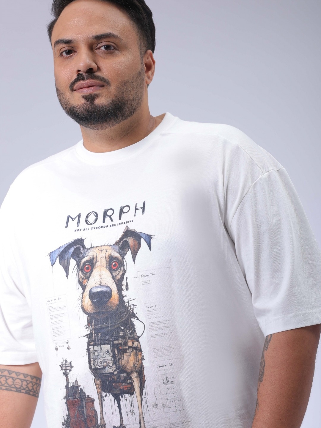 Hardsoda by The Indian Garage Co Men Plus Size Graphic Printed Round Neck Cotton Relaxed Fit T-shirt, White
Hardsoda by The Indian Garage Co Men Plus Size Graphic Printed Round Neck Cotton Relaxed Fit T-shirt, White