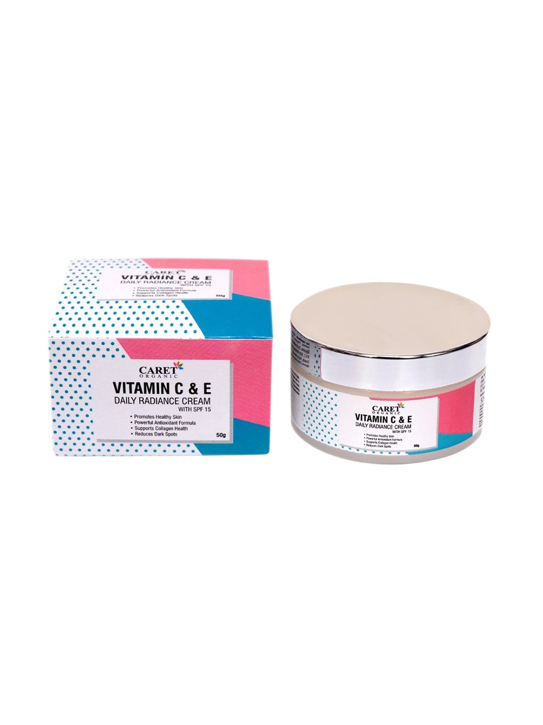 CARET ORGANIC Vitamin C Radiance Cream-50g & Vitamin C Nourishing Cream Combo-100ml, White
CARET ORGANIC Vitamin C Radiance Cream-50g & Vitamin C Nourishing Cream Combo-100ml, White
