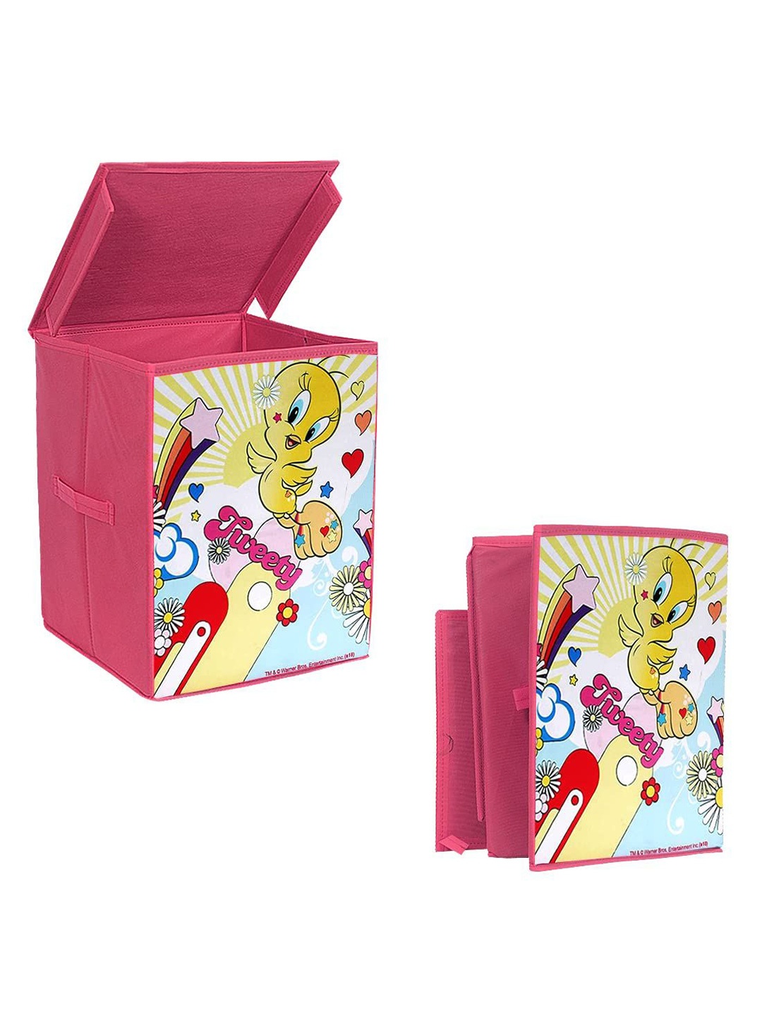 prettykrafts Pink & Yellow 3 Pieces Tweety Printed Reusable Multi-Utility Organisers
prettykrafts Pink & Yellow 3 Pieces Tweety Printed Reusable Multi-Utility Organisers