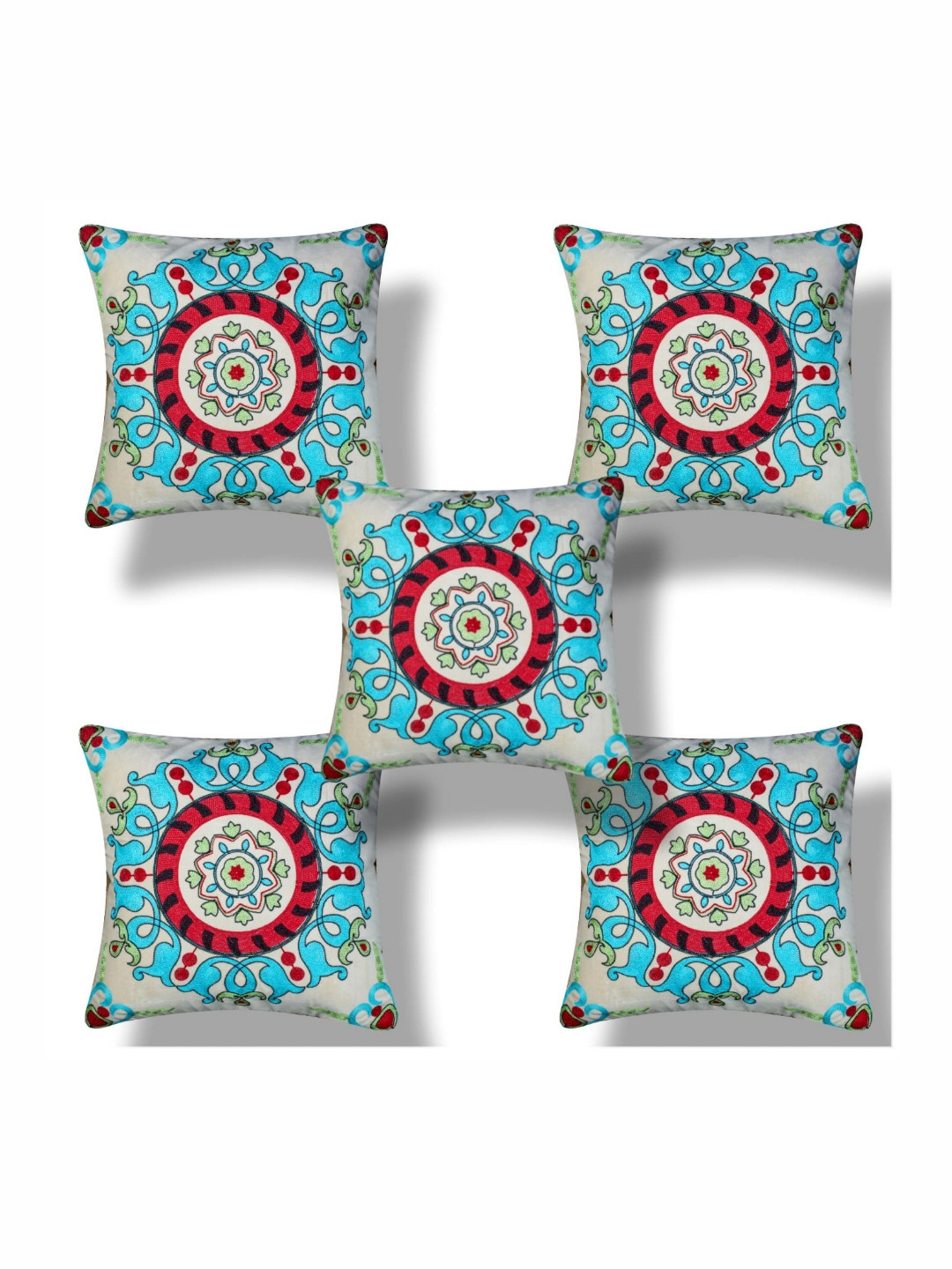 Vendola Red & Blue 5 Pieces Ethnic Motifs Embroidered Velvet Square Cushion Covers
Vendola Red & Blue 5 Pieces Ethnic Motifs Embroidered Velvet Square Cushion Covers