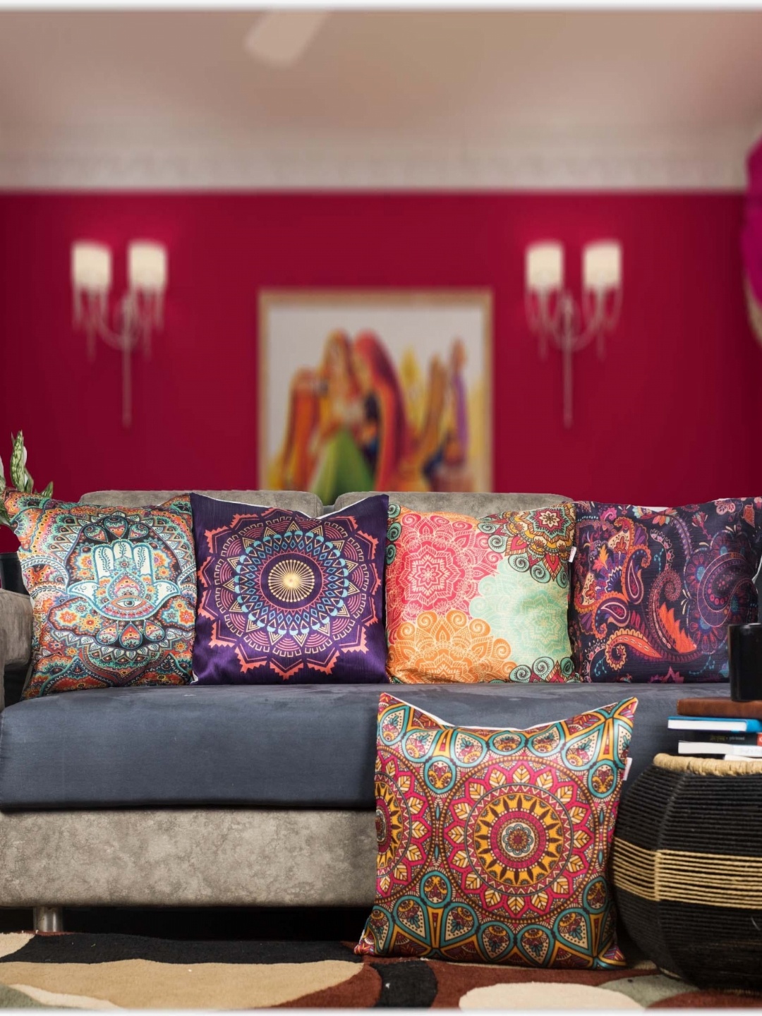 Vendola Green & Purple 5 Pieces Ethnic Motifs Satin Square Cushion Covers
Vendola Green & Purple 5 Pieces Ethnic Motifs Satin Square Cushion Covers