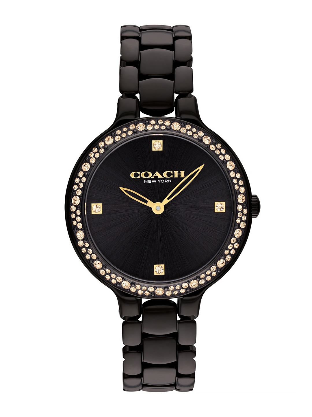 Coach Women Chelsea Embellished Dial Bracelet Style Straps Analogue Watch 14504352, Black
Coach Women Chelsea Embellished Dial Bracelet Style Straps Analogue Watch 14504352, Black