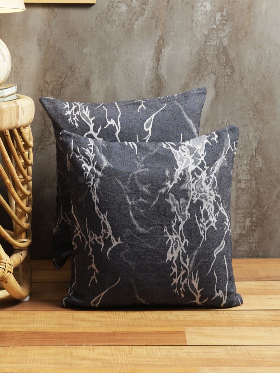 Myntra Elegant Homes Black & Grey 2 Pieces Abstract Printed Square Cushion Covers
Myntra Elegant Homes Black & Grey 2 Pieces Abstract Printed Square Cushion Covers